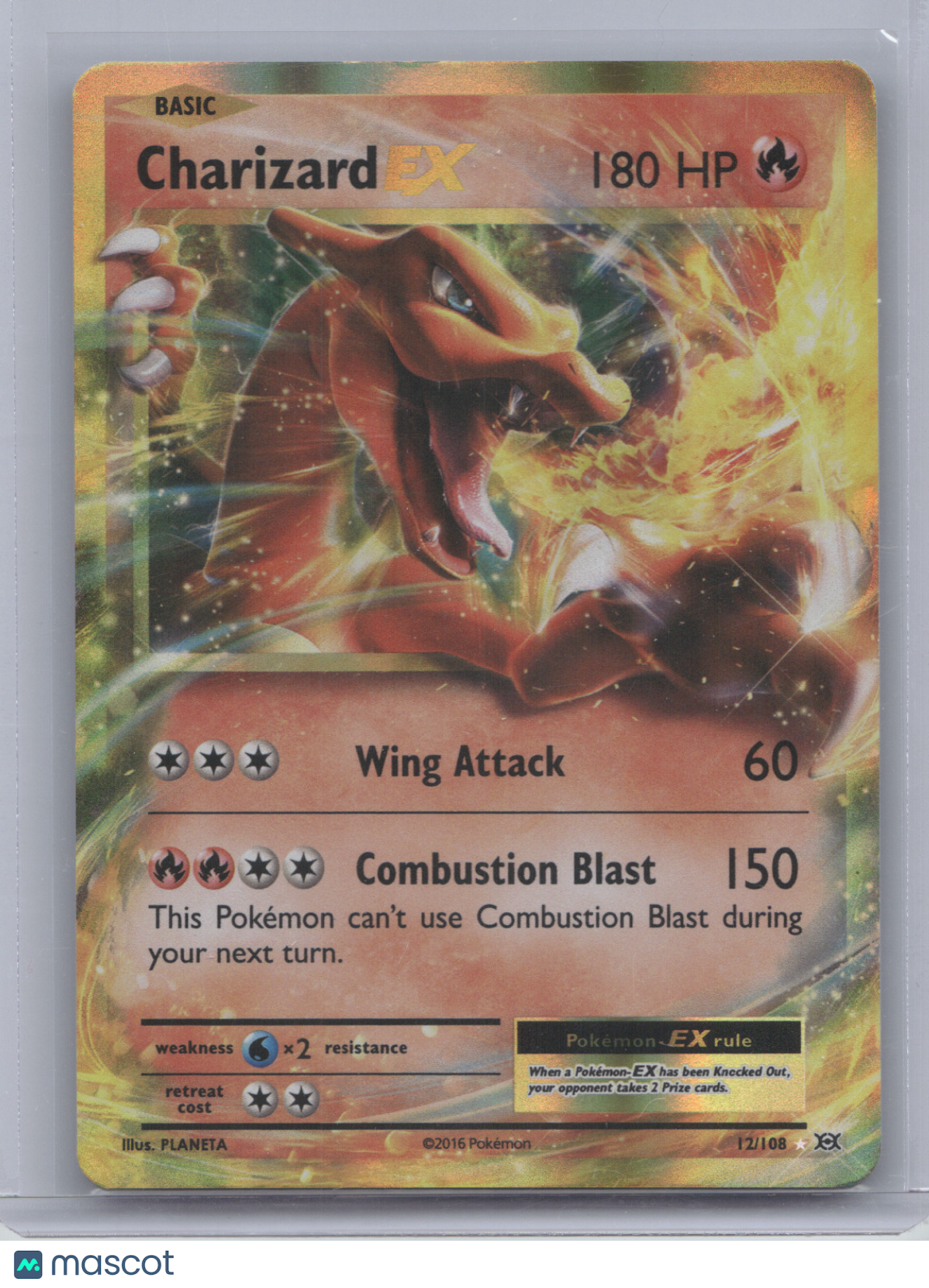 2016 Evolutions Charizard EX Holo Rare #12/108
