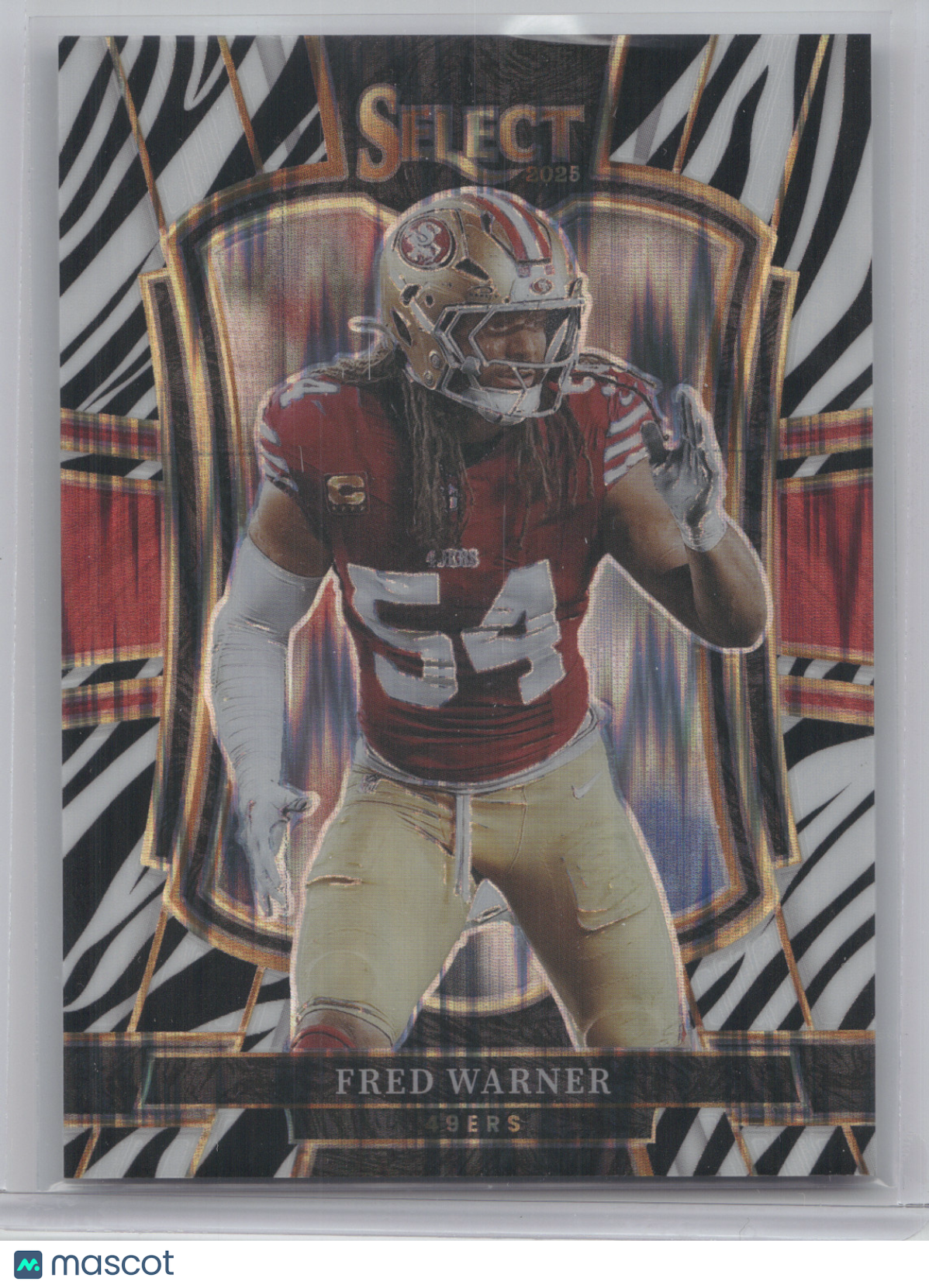 2025 Panini Select Fred Warner #118 Zebra