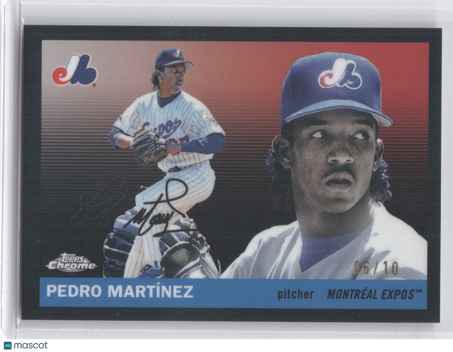 2025 Topps Chrome Platinum Pedro Martínez #435 Black Refractor 06/10