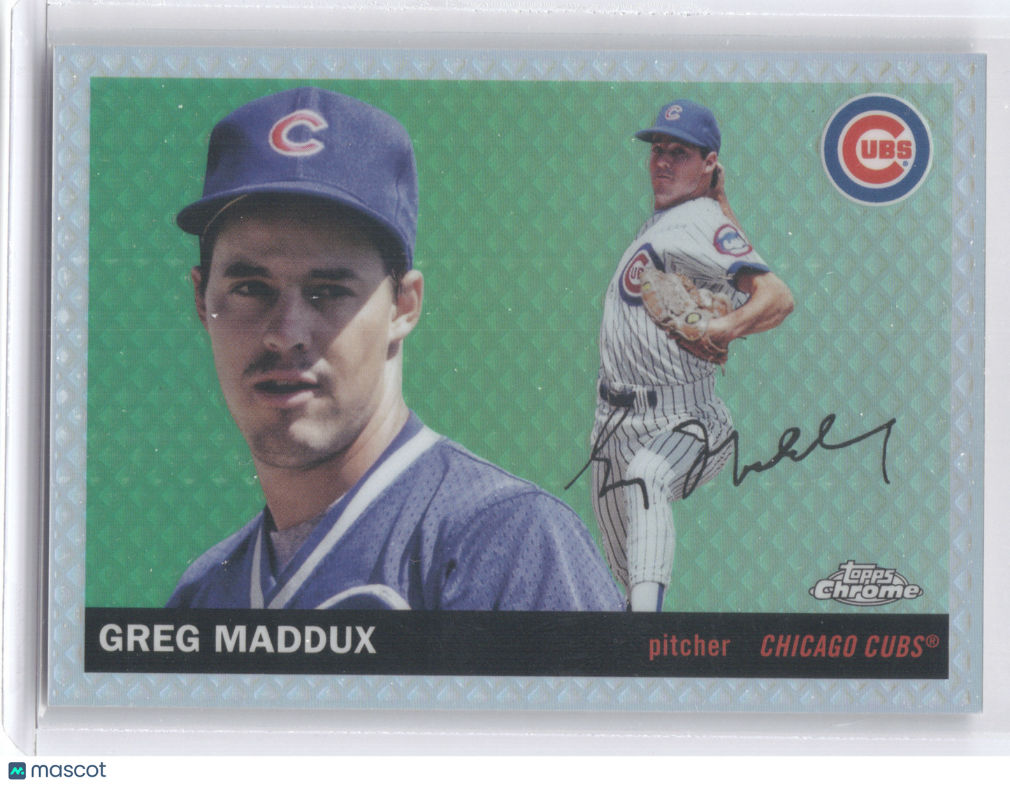 2025 Topps Chrome Platinum Greg Maddux #303 Diamond Etch Refractor 15/55