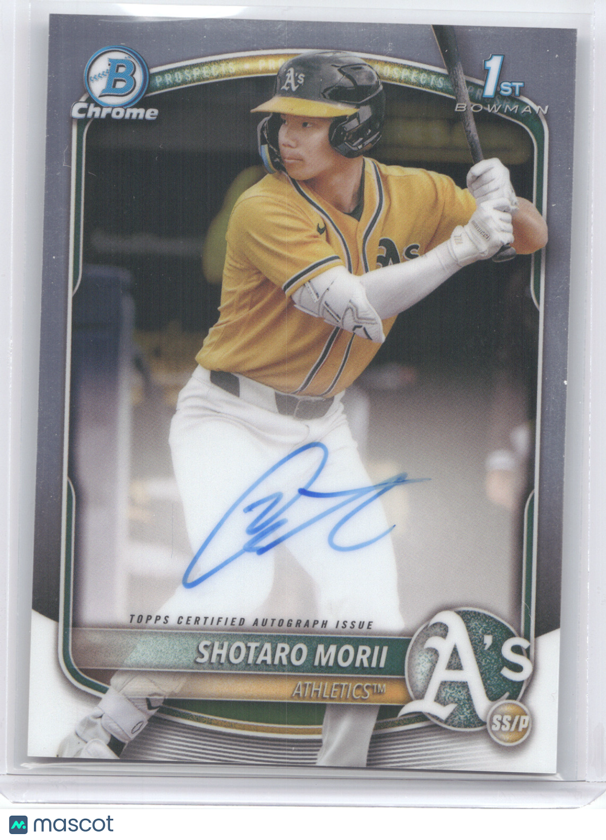 2025 Bowman Chrome Prospect Autograph Shotaro Morii #CPA-SM