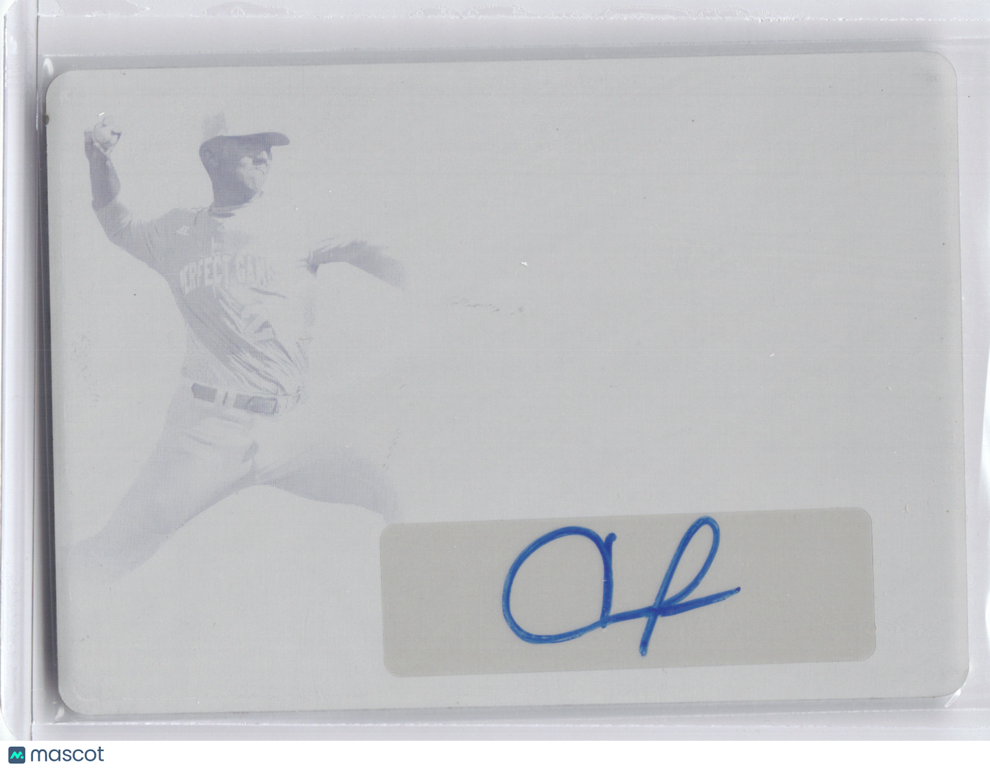 2021 Leaf Trinity Autograph Andrew Painter #PA-AP1 Yellow Printing Plate 1/1