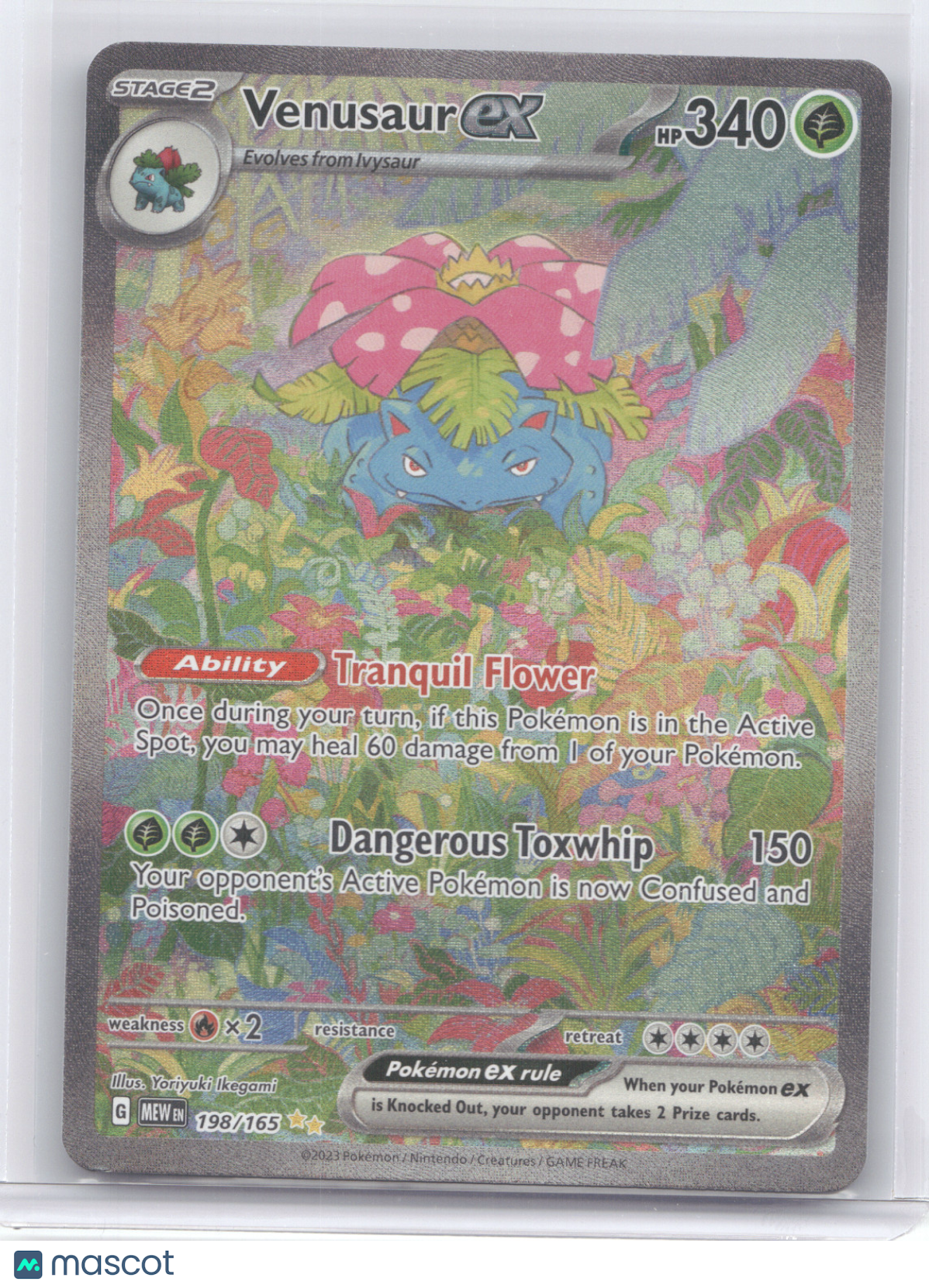 2023 Scarlet & Violet 151 Venusaur ex Secret Rare #198/165