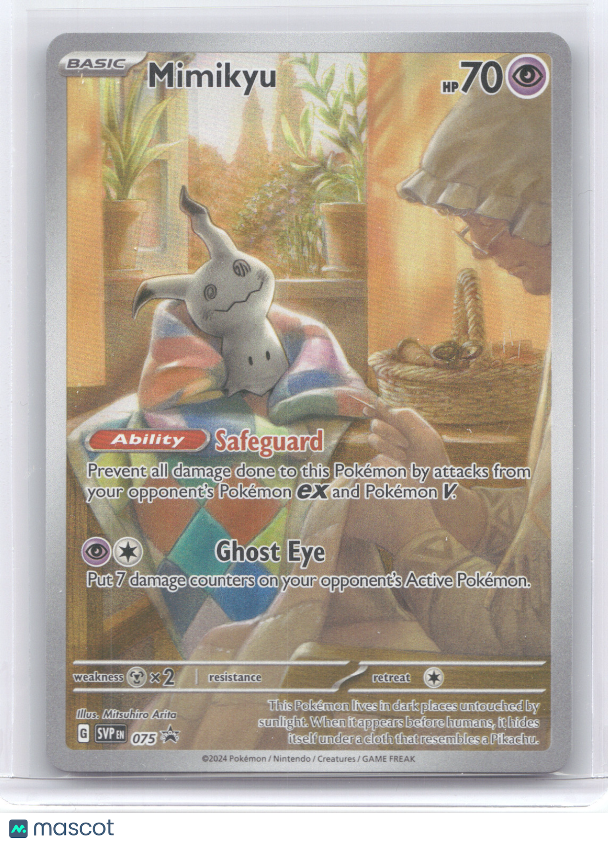 2024 Scarlet & Violet Mimikyu Black Star Promo #075