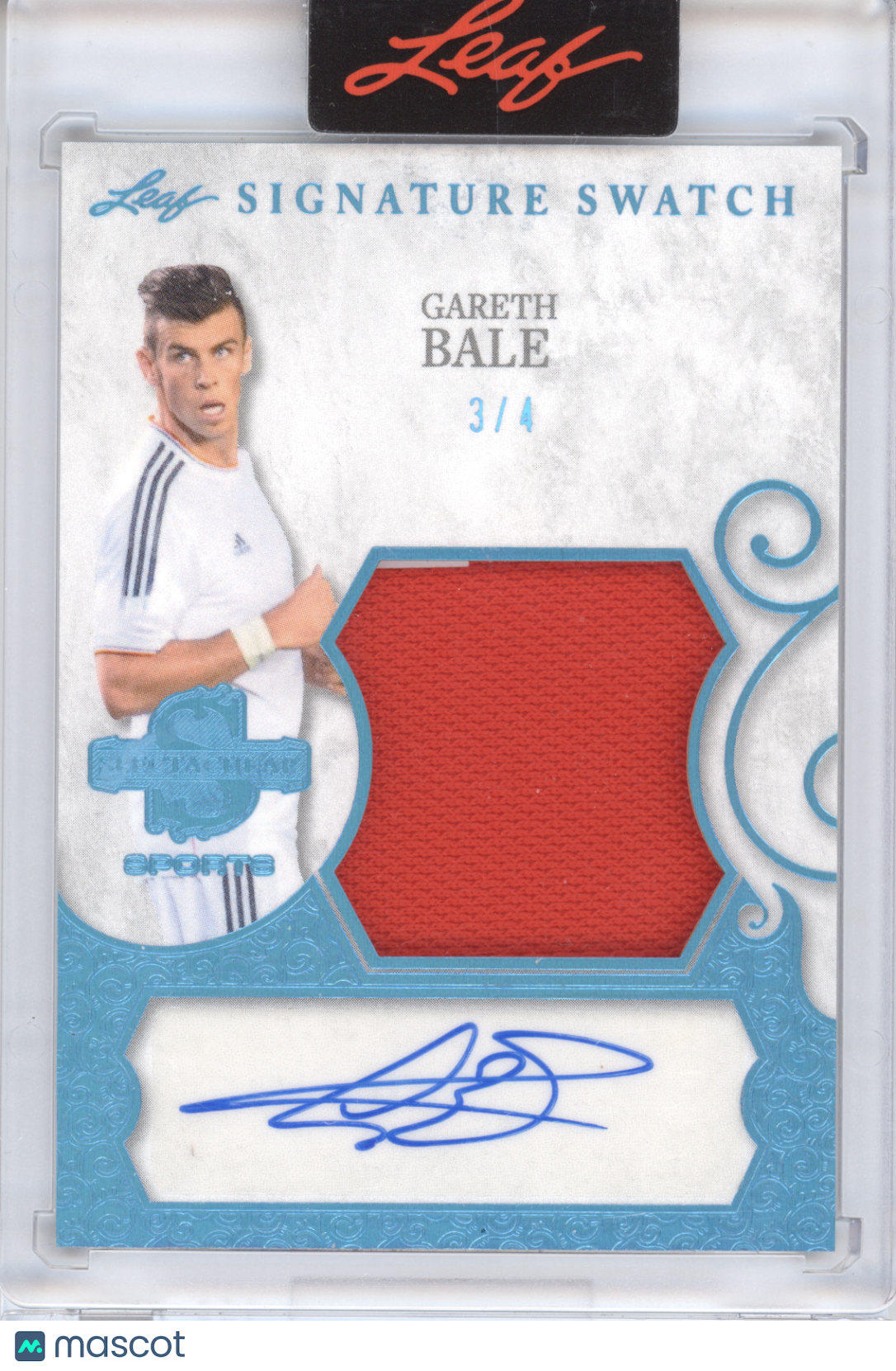 2026 Leaf Spectacular Sports Signature Swatch Gareth Bale #SSS-GB1 3/4