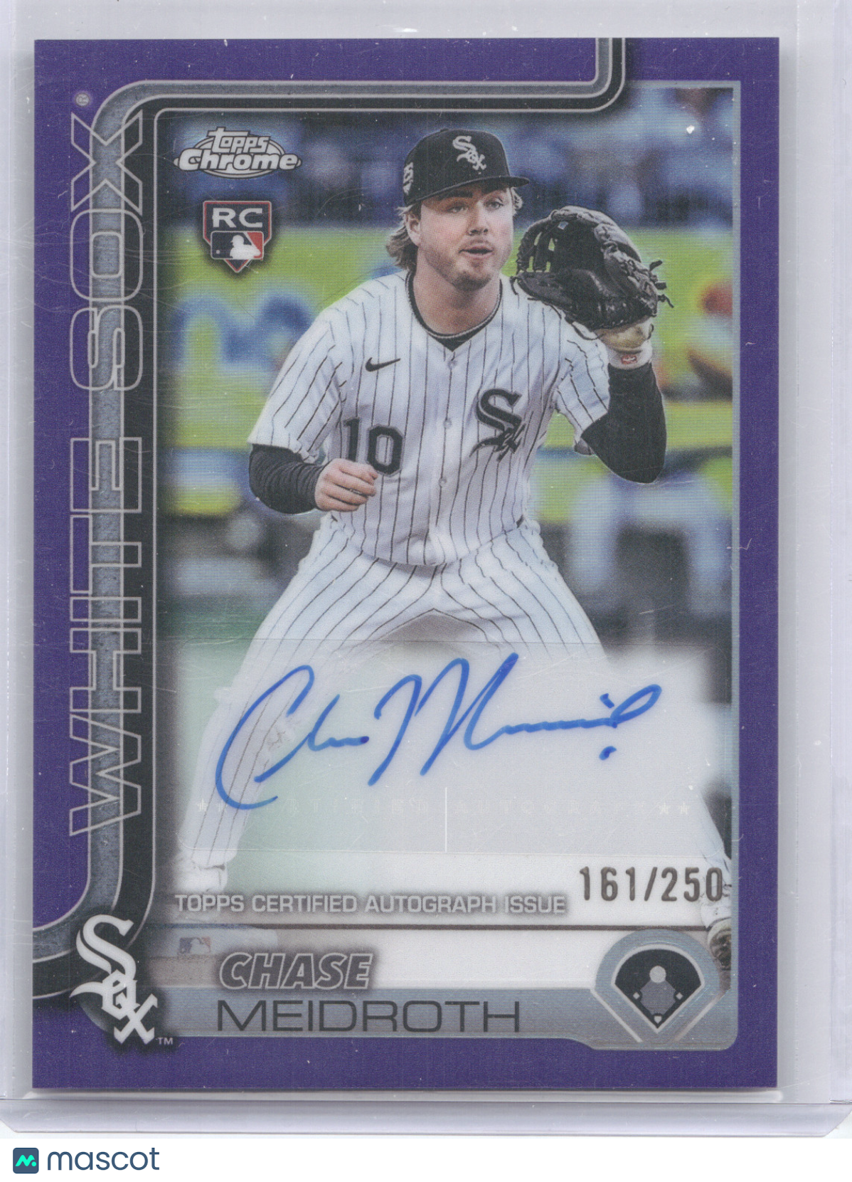2025 Topps Chrome Autograph Chase Meidroth #AC-CME Purple 161/250 RC