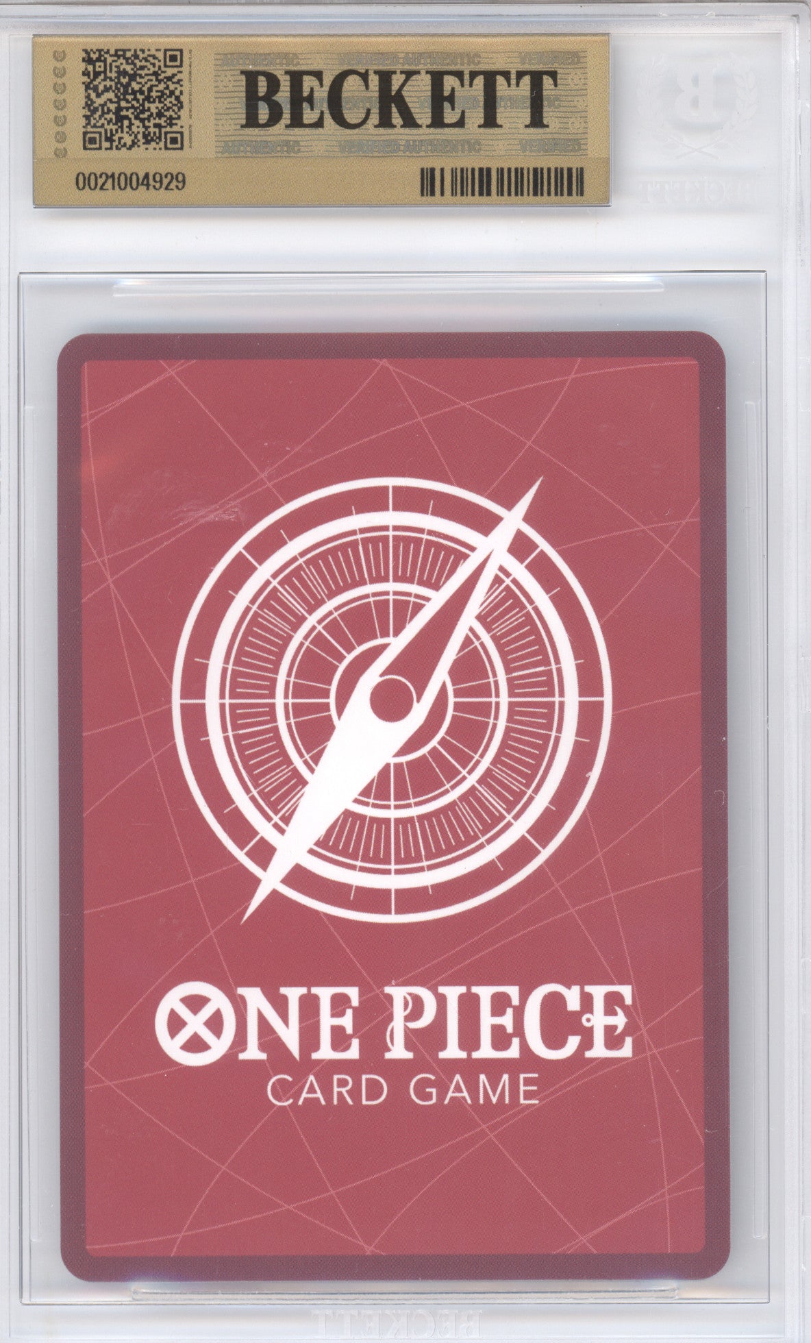 2025 One Piece Promos Shanks Leader PSA Collectors Club Exclusive BGS 10