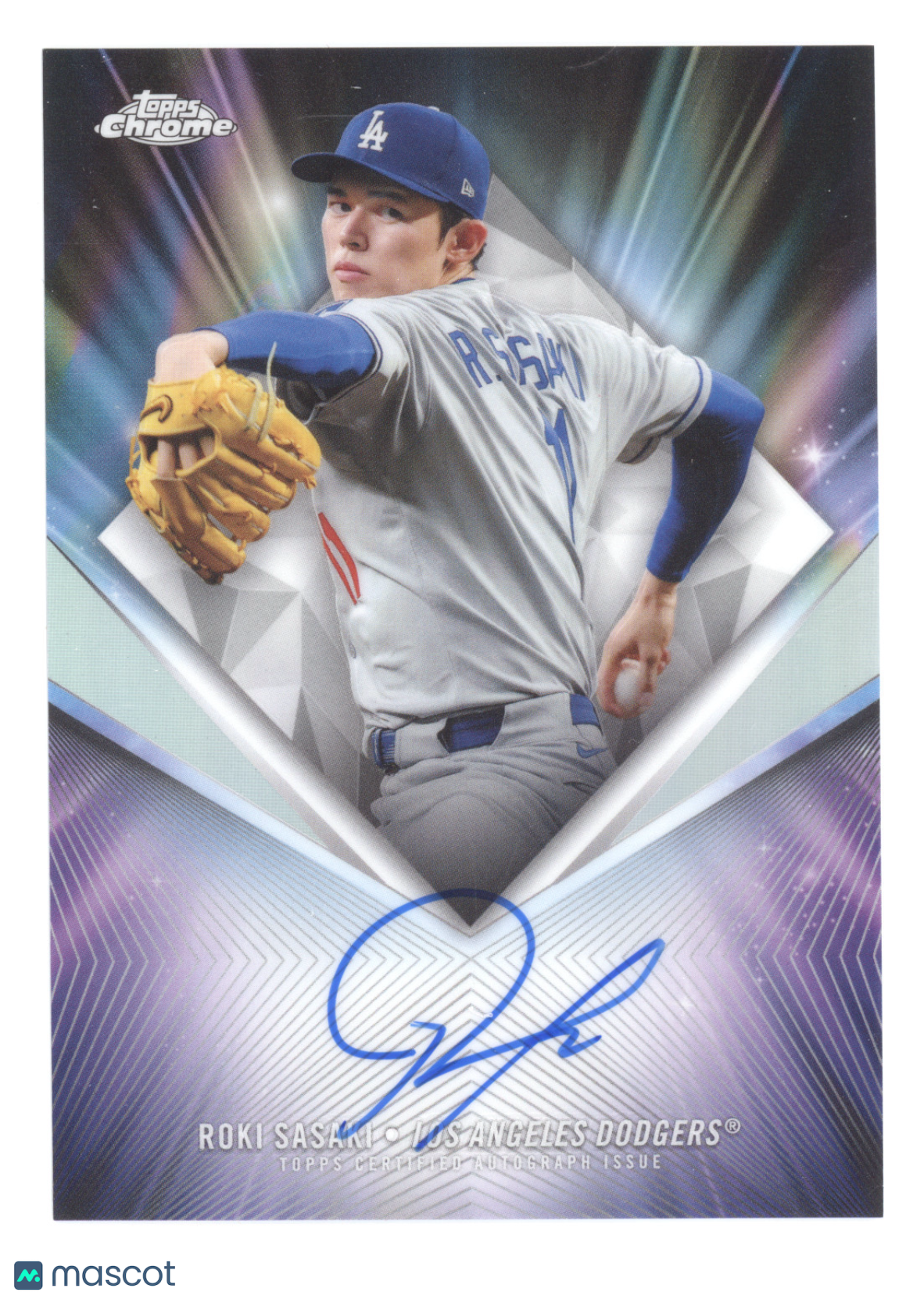 2026 Topps Chrome 75th Diamond Autographs Roki Sasaki #75D-RS