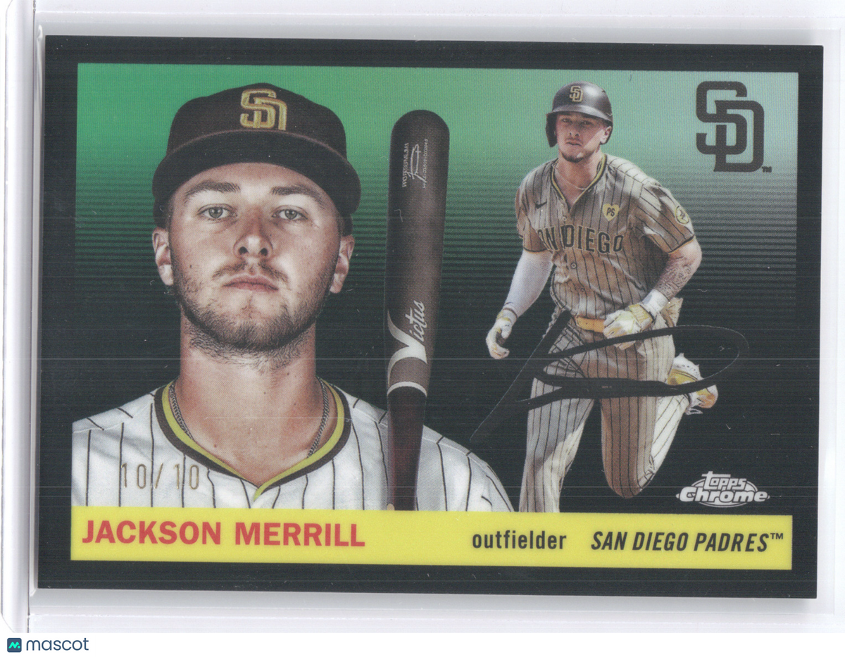 2025 Topps Chrome Platinum Jackson Merrill #123 Black 10/10
