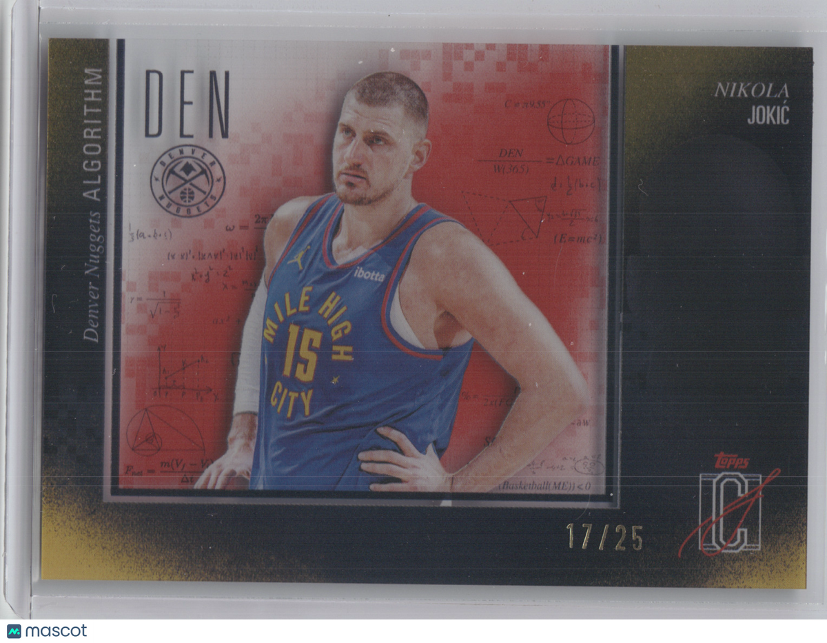 2025 Topps Signature Class Algorithm Nikola Jokić #AL-14 Red 17/25