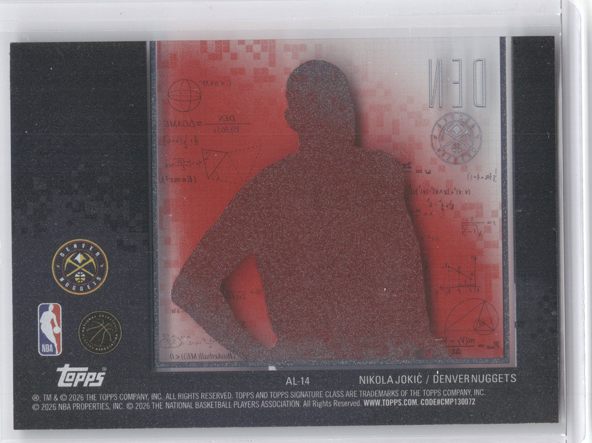 2025 Topps Signature Class Algorithm Nikola Jokić #AL-14 Red 17/25