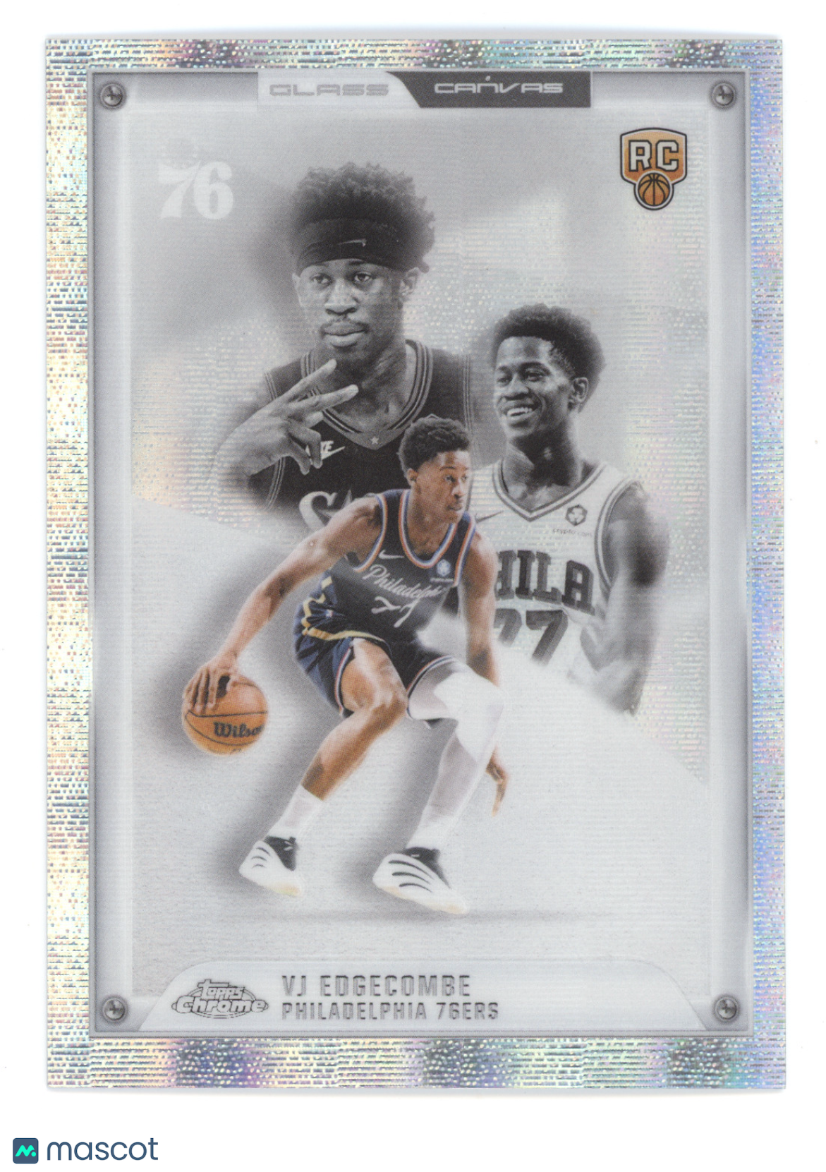 2025 Topps Chrome Glass Canvas VJ Edgecombe #GC-22 RC