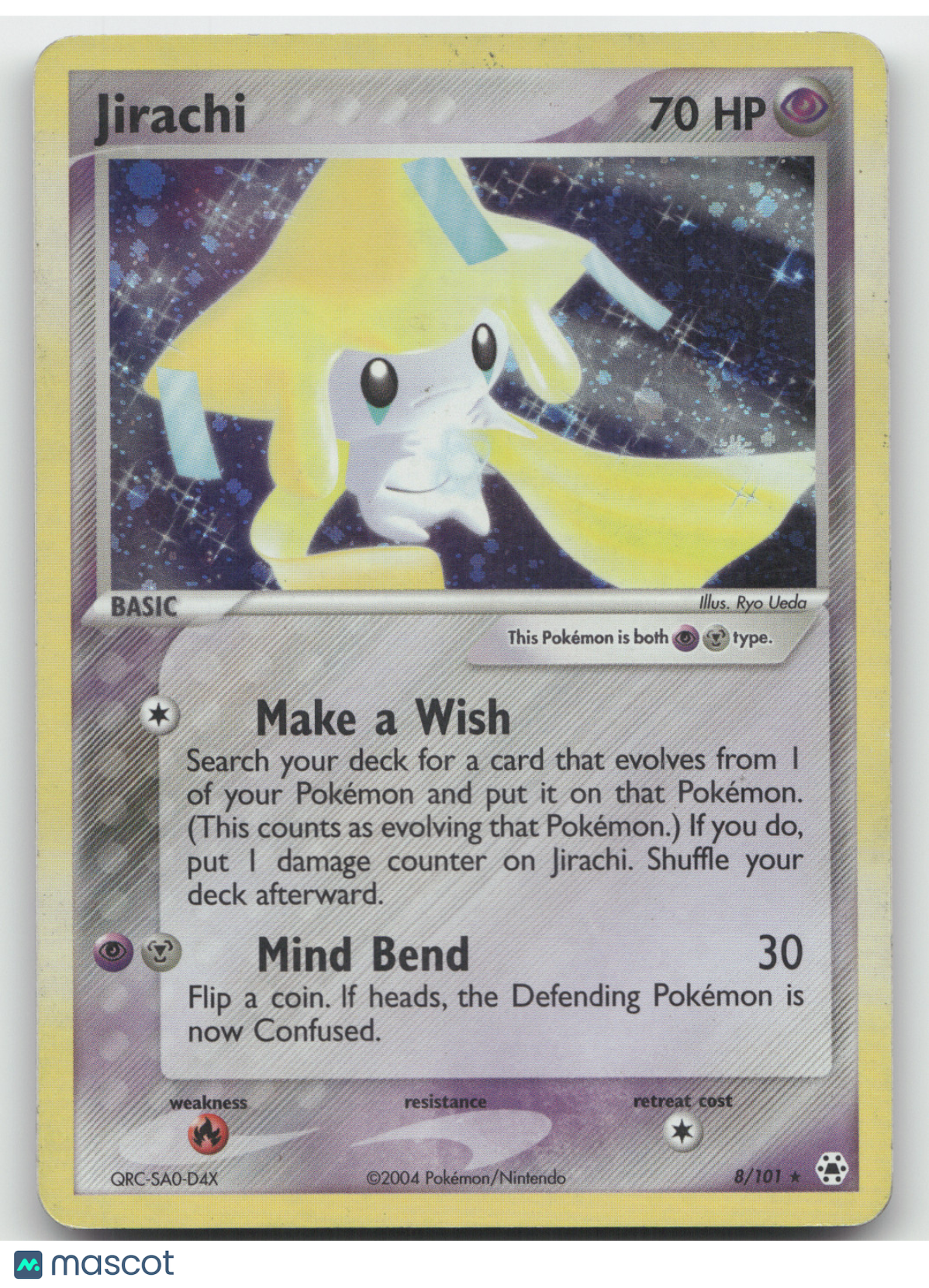 2004 EX Hidden Legends Jirachi Holo Rare #8/101