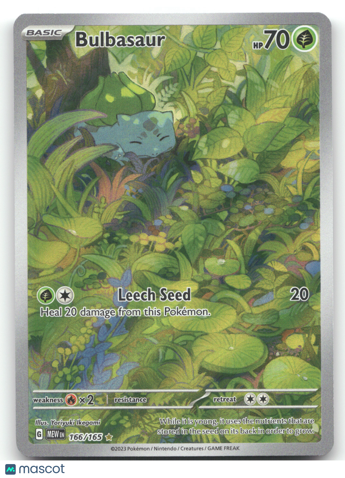 2023 Scarlet & Violet 151 Bulbasaur Secret Rare #166/165