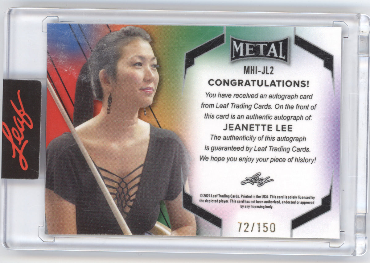 2024 Leaf Metal Inscriptions Jeanette Lee "The Black Widow" #MHI-JL2 72/150