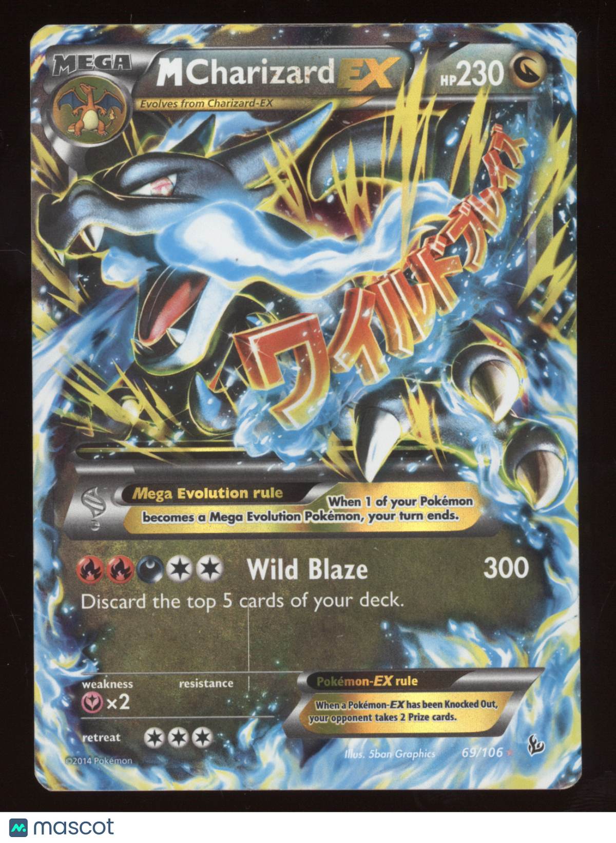 2014 Flashfire M Charizard EX Holo Rare #69/106