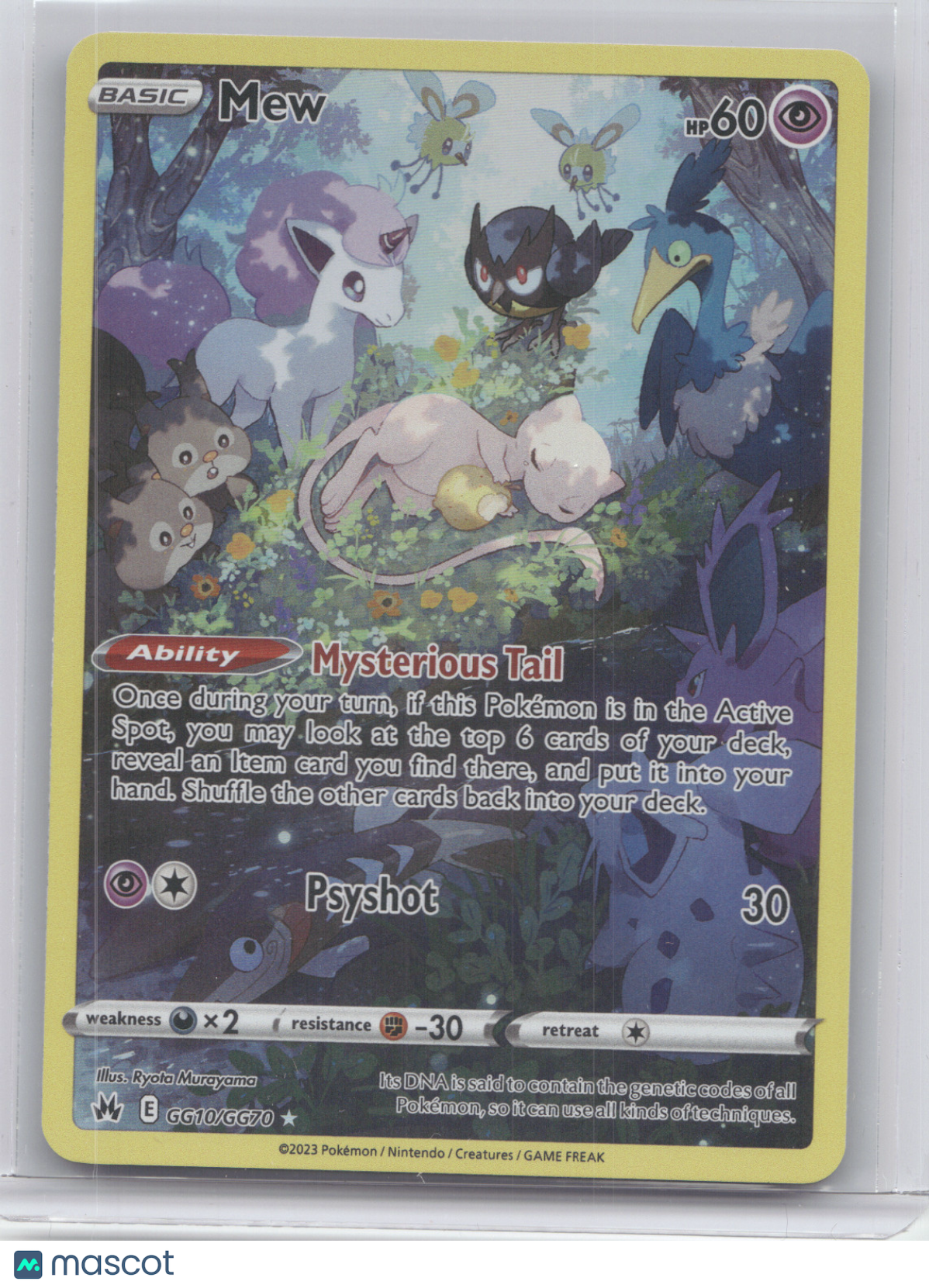 2023 Crown Zenith Mew Holo Rare #GG10/GG70
