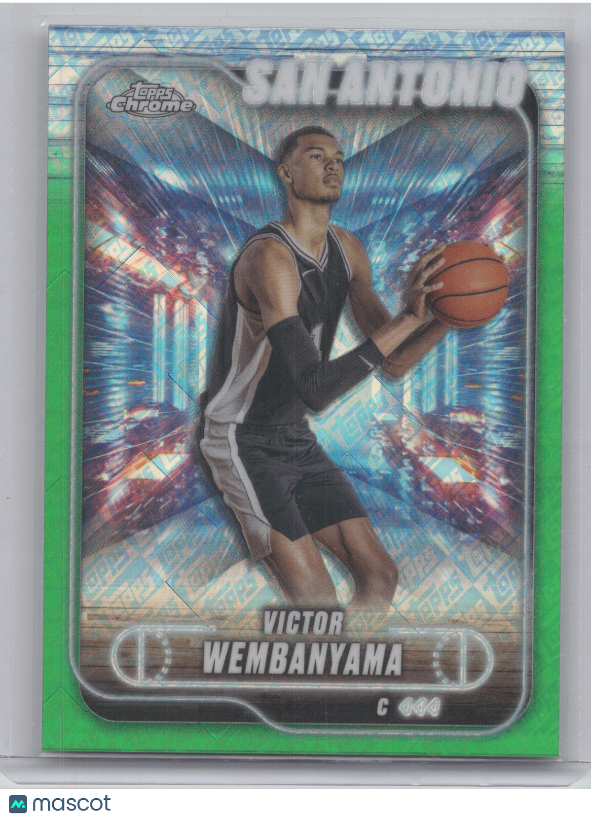 2025 Topps Chrome Victor Wembanyama #193 Topps Logo Green