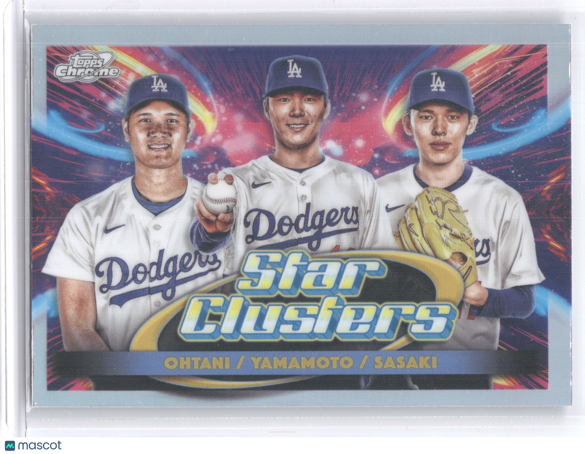 2025 Topps Cosmic Chrome Star Clusters Ohtani/Yamamoto/Sasaki #TSC-1