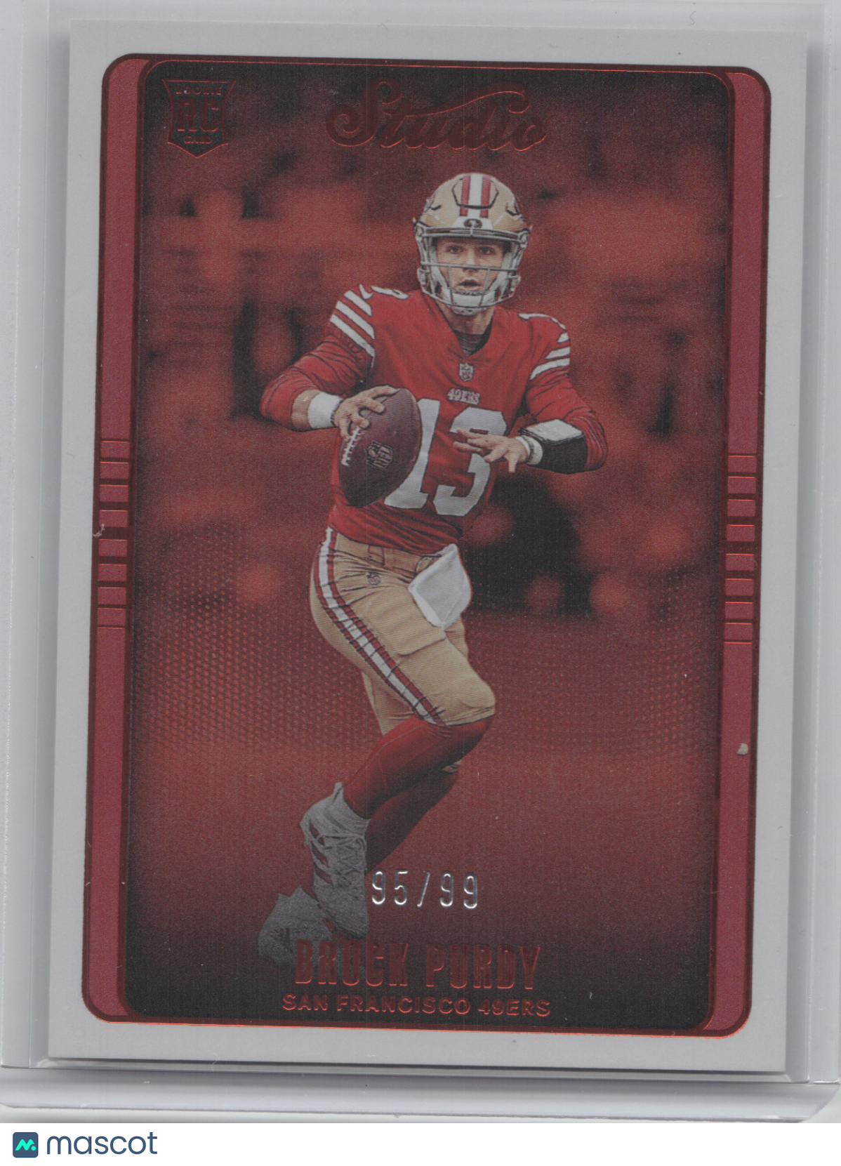 2022 Panini Chronicles Studio Football Brock Purdy #STU-36 Red RC 95/99