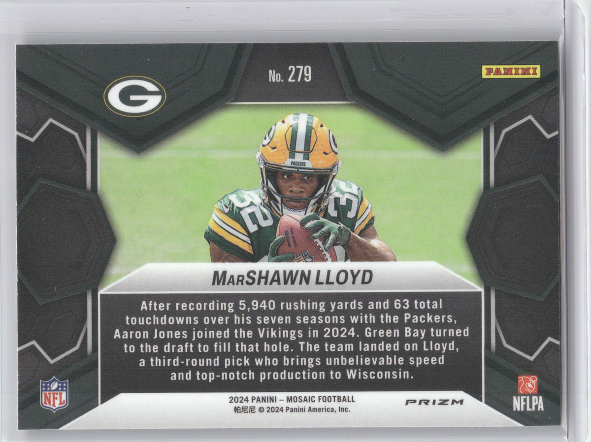 2024 Panini Mosaic MarShawn Lloyd #279 Honeycomb RC