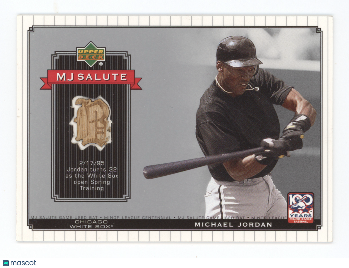 2001 Upper Deck MJ Salute Michael Jordan #MJ-B12 Game-Used Bat Memorabilia