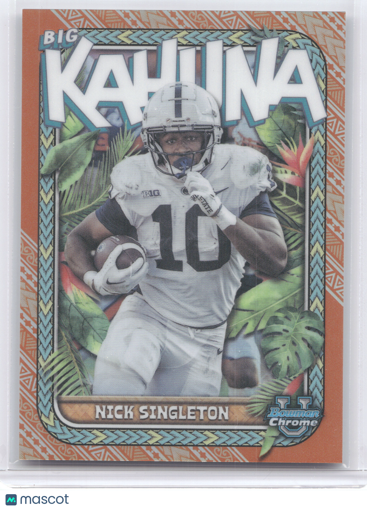 2023 Bowman Chrome U. Big Kahuna Nick Singleton #TBK-16 Orange Refractor 16/25