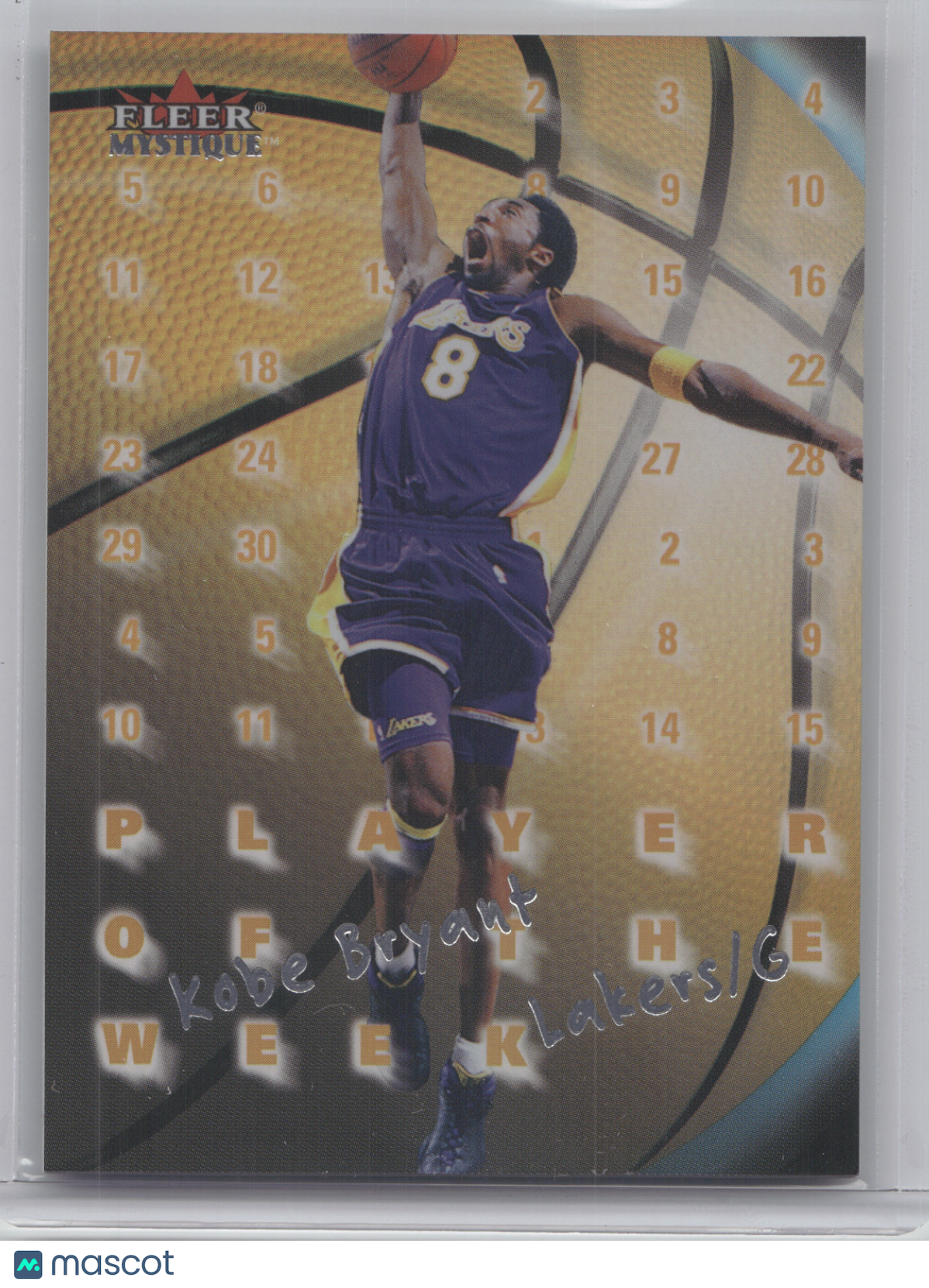 2000 Fleer Mystique Player of the Week Kobe Bryant #15