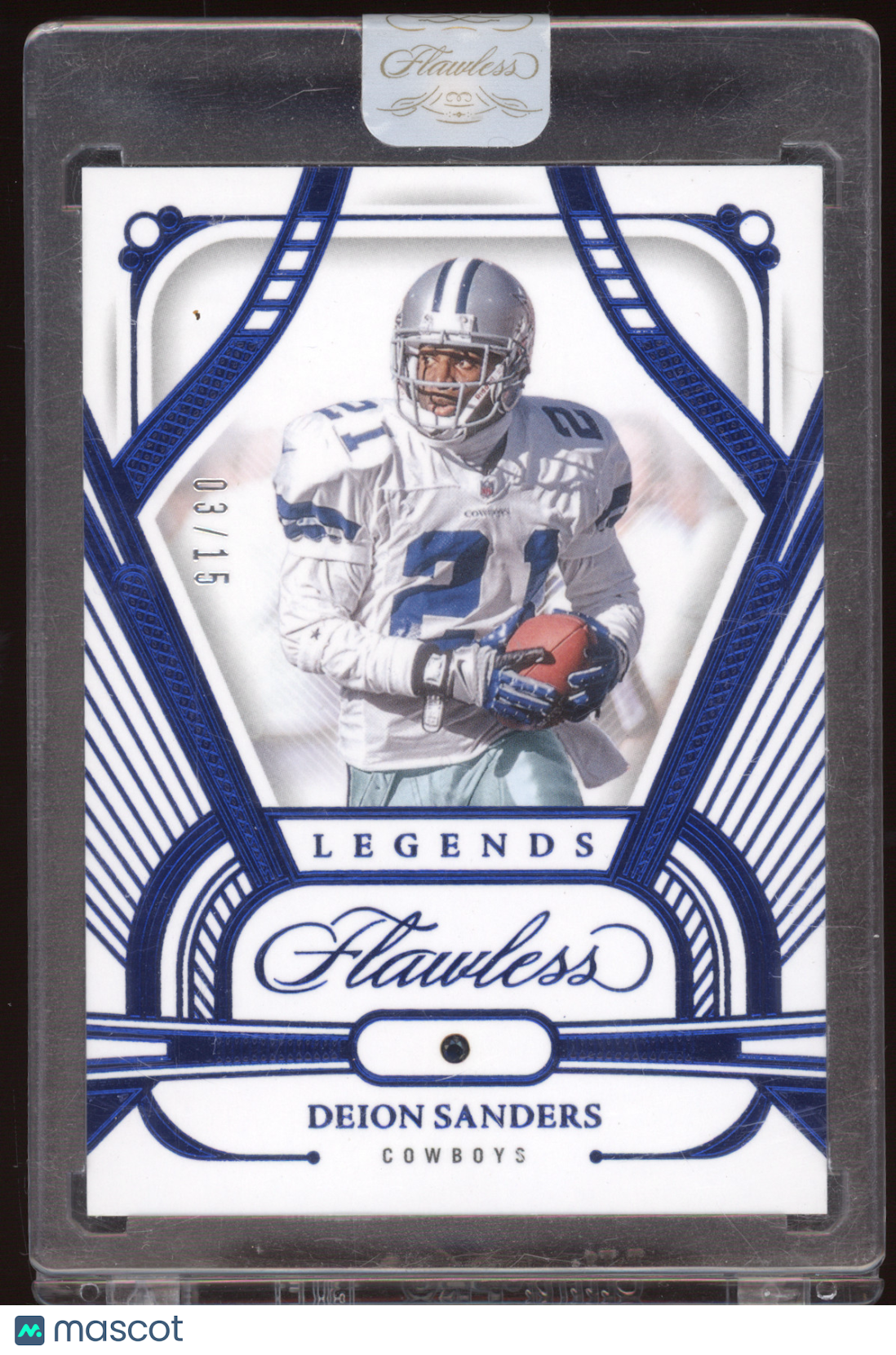 2024 Panini Flawless Legends Deion Sanders #79 Sapphire 03/15
