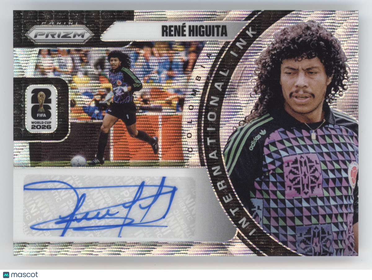 2026 Panini Prizm FIFA World Cup René Higuita #II-RH International Ink