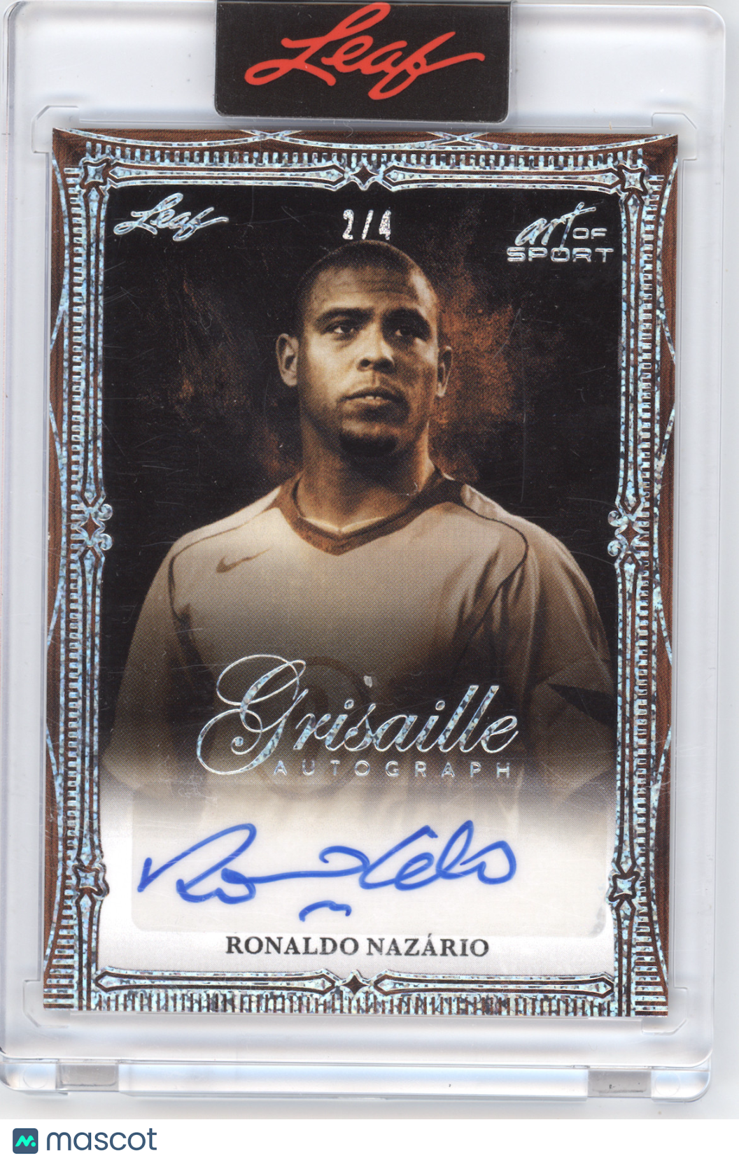2026 Leaf Art of Sport Autograph Ronaldo Nazário #G-RN1 2/4