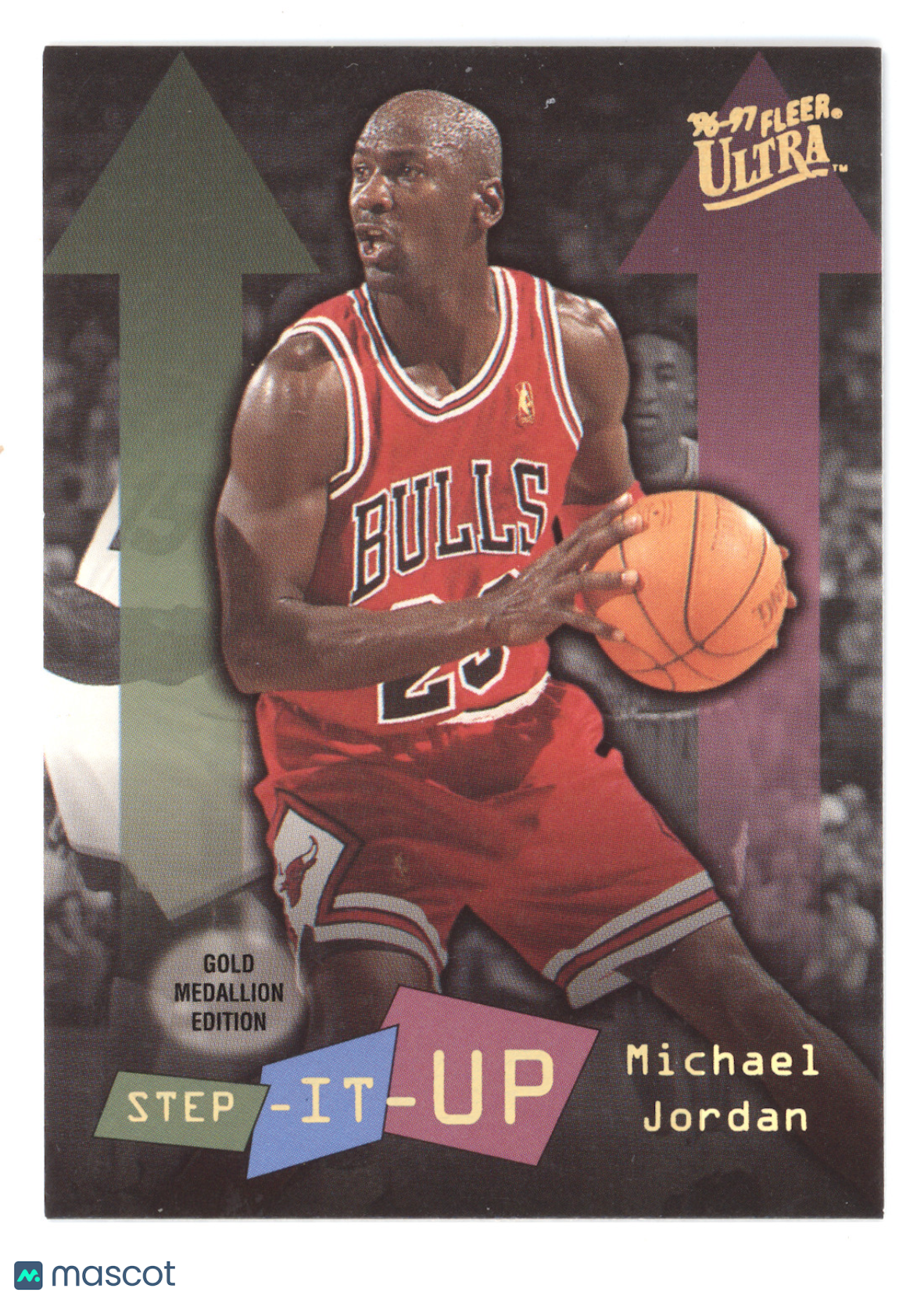 1996 Fleer Ultra Step It Up Michael Jordan #G-280 Gold Medallion