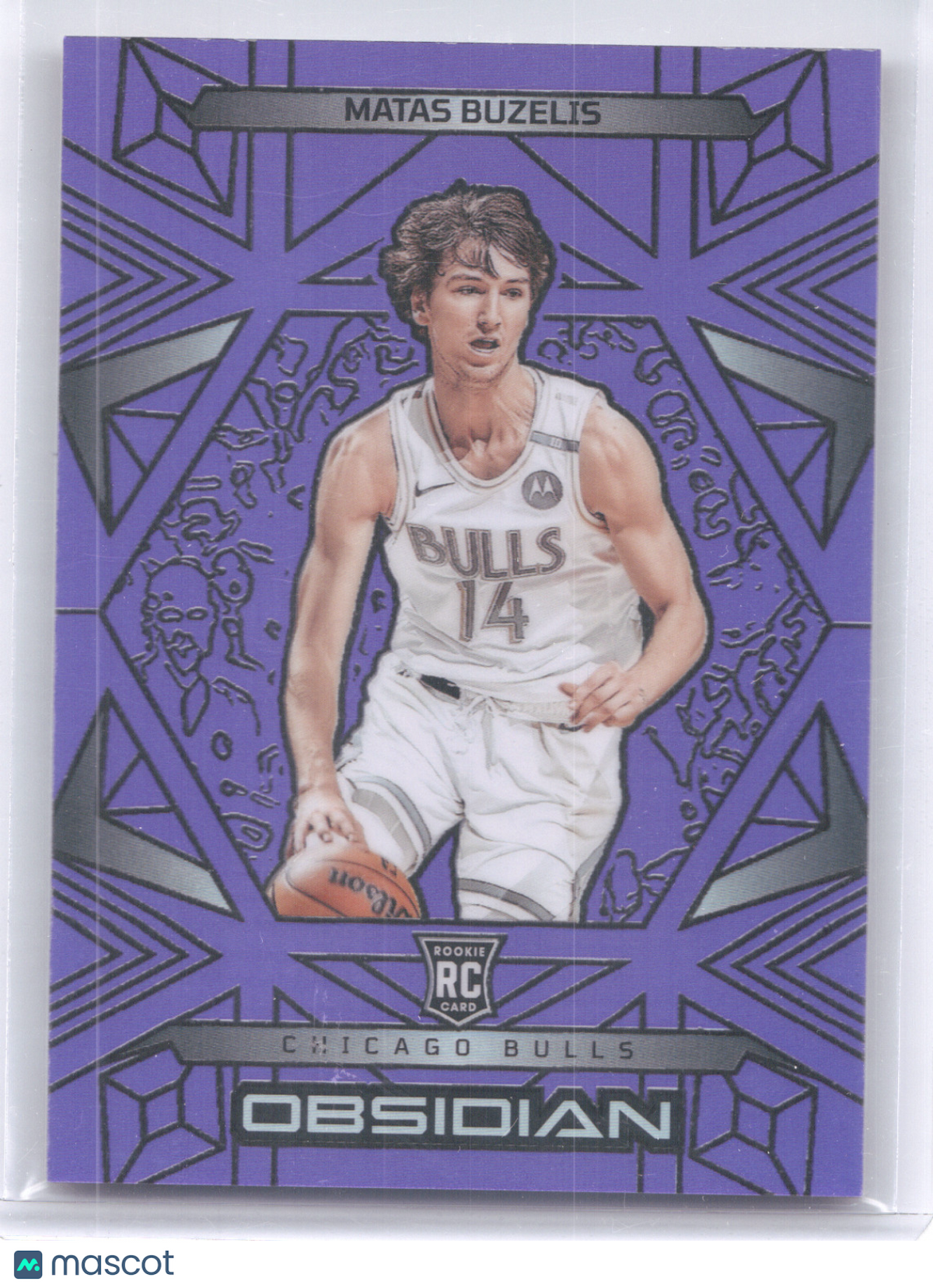 2024 Panini Obsidian Matas Buzelis #180 Purple RC 29/75