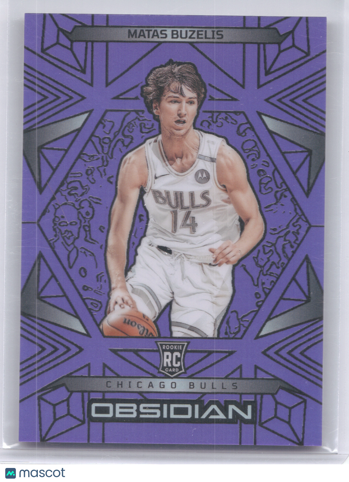 2024 Panini Obsidian Matas Buzelis #180 Purple 01/75 RC