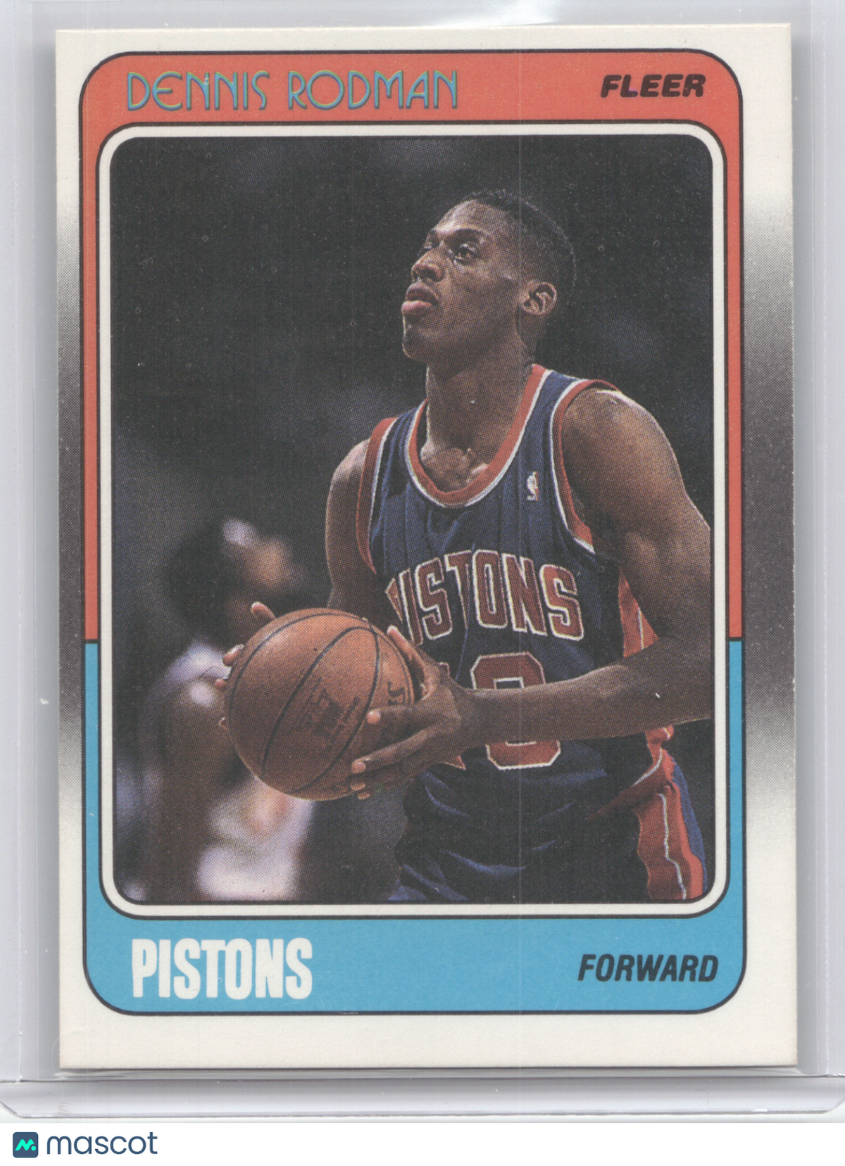 1988 Fleer Dennis Rodman #43 RC