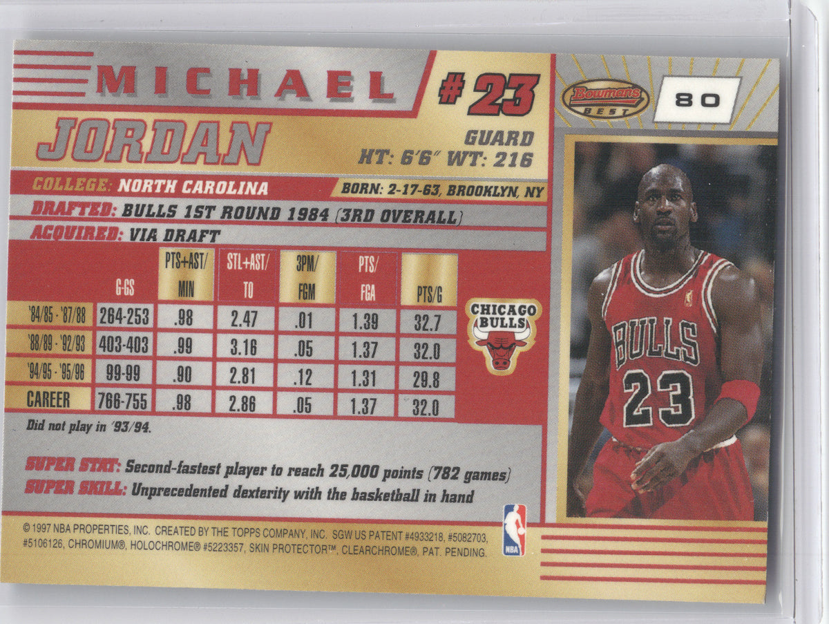 1996 Bowman's Best Michael Jordan #80