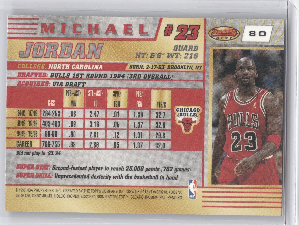 1996 Bowman's Best Michael Jordan #80