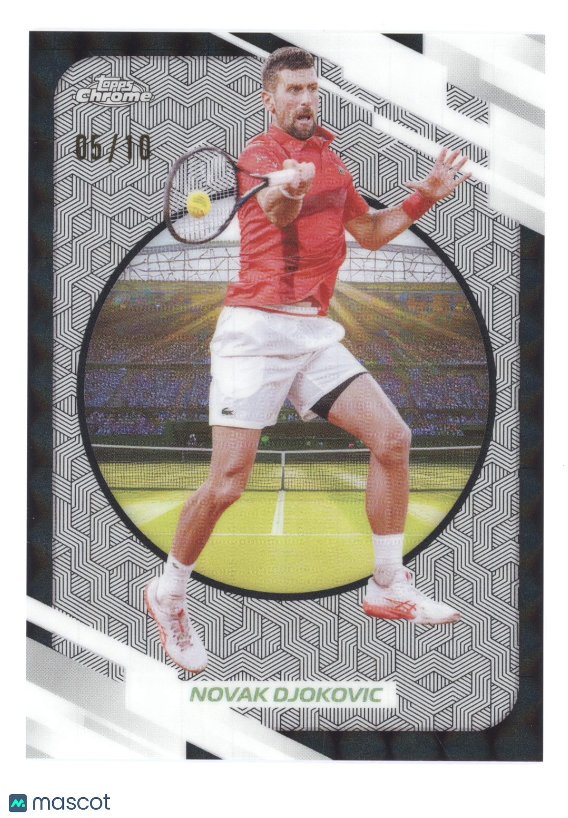2026 Topps Chrome Tennis Novak Djokovic #3 Black Geometric 05/10