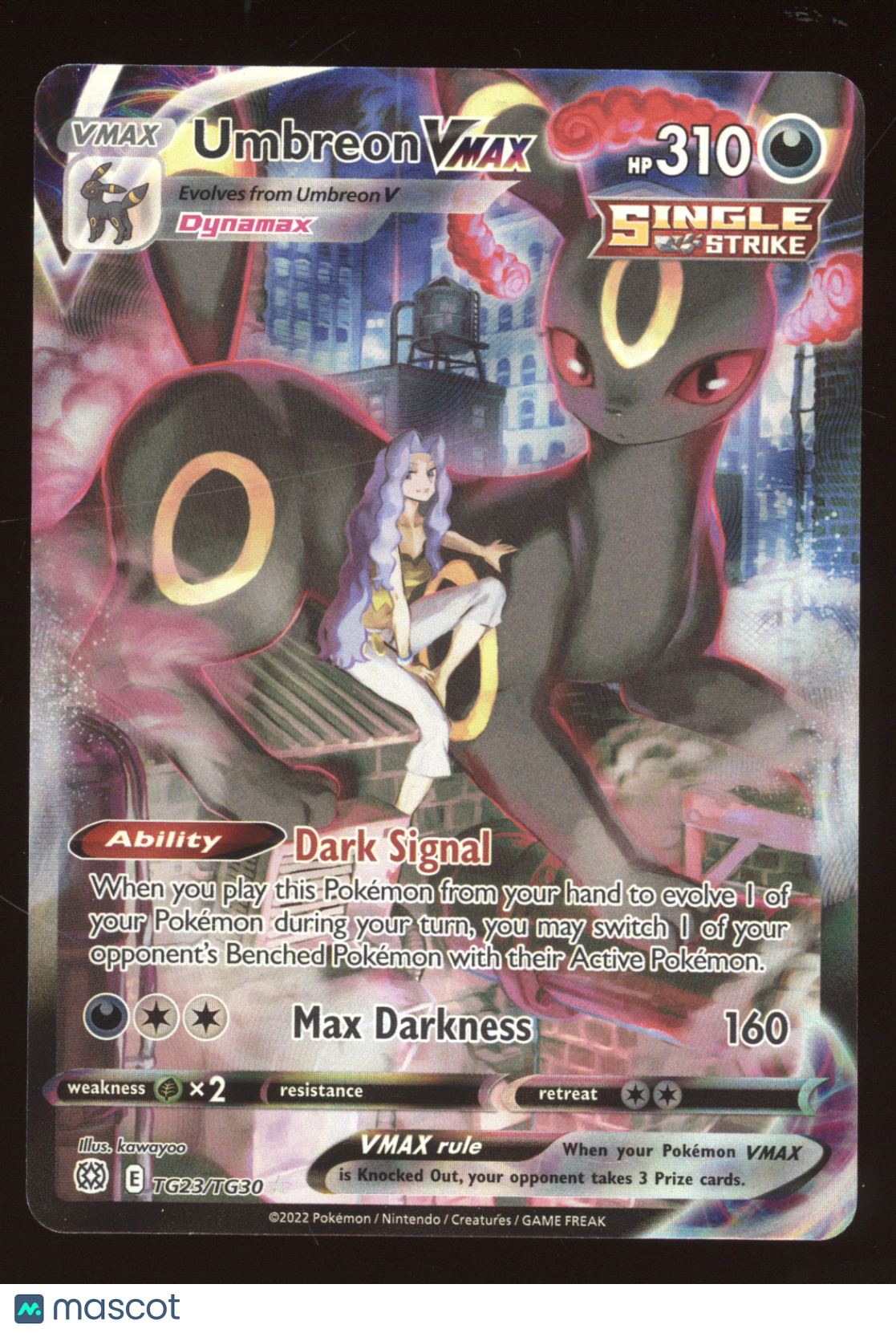 2022 Brilliant Stars Umbreon VMAX Holo #TG23/TG30