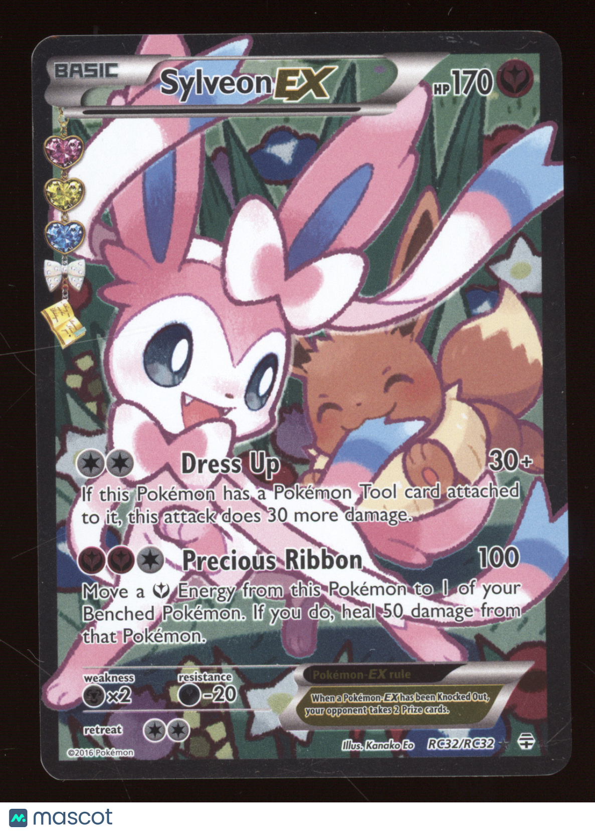 2016 Generations Sylveon EX Rare Ultra #RC32/RC32
