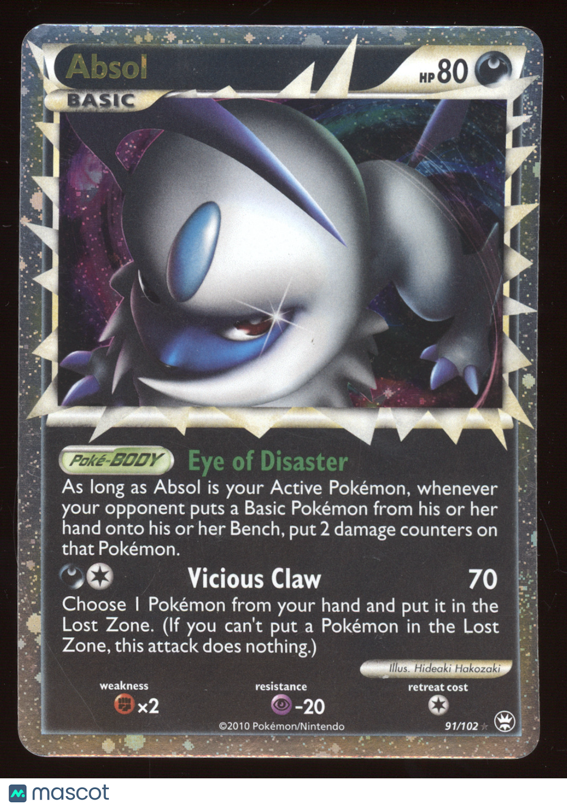2014 Triumphant Absol Rare Prime #91/102