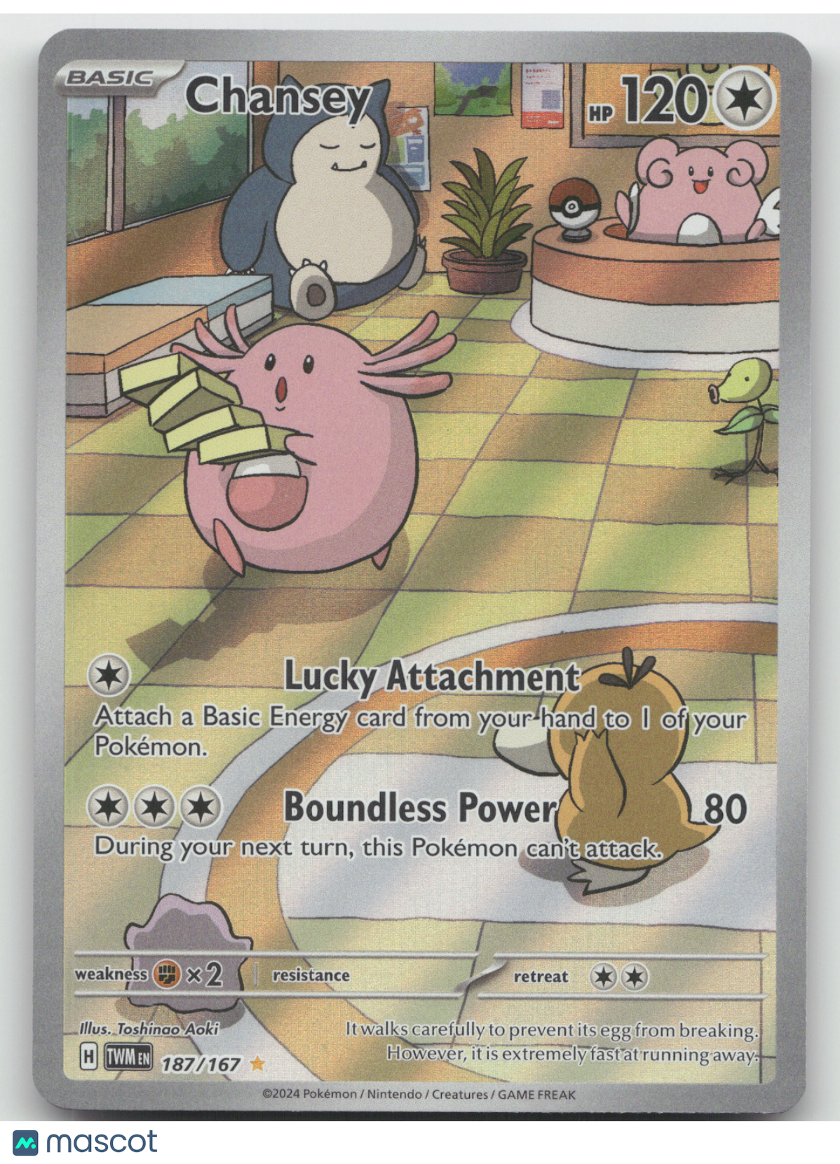 2024 Twilight Masquerade Chansey Secret Rare #187/167