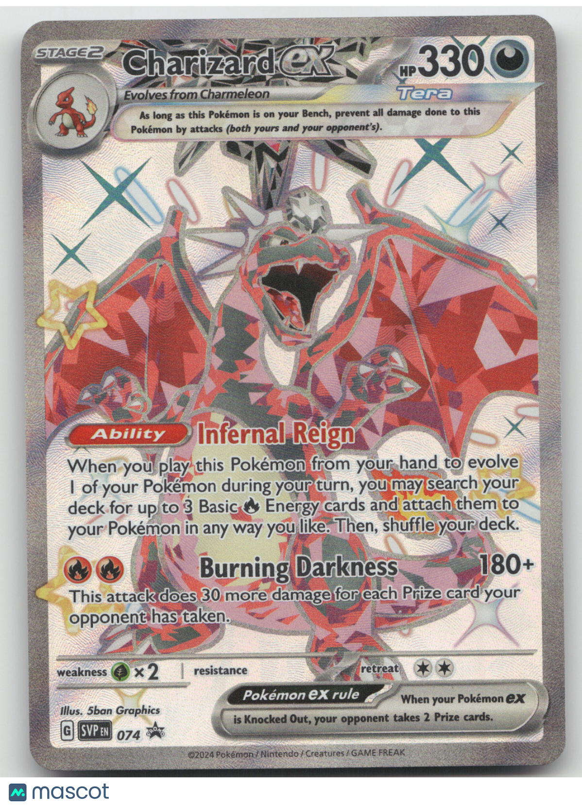 2024 Scarlet & Violet Charizard ex Black Star Promo #074