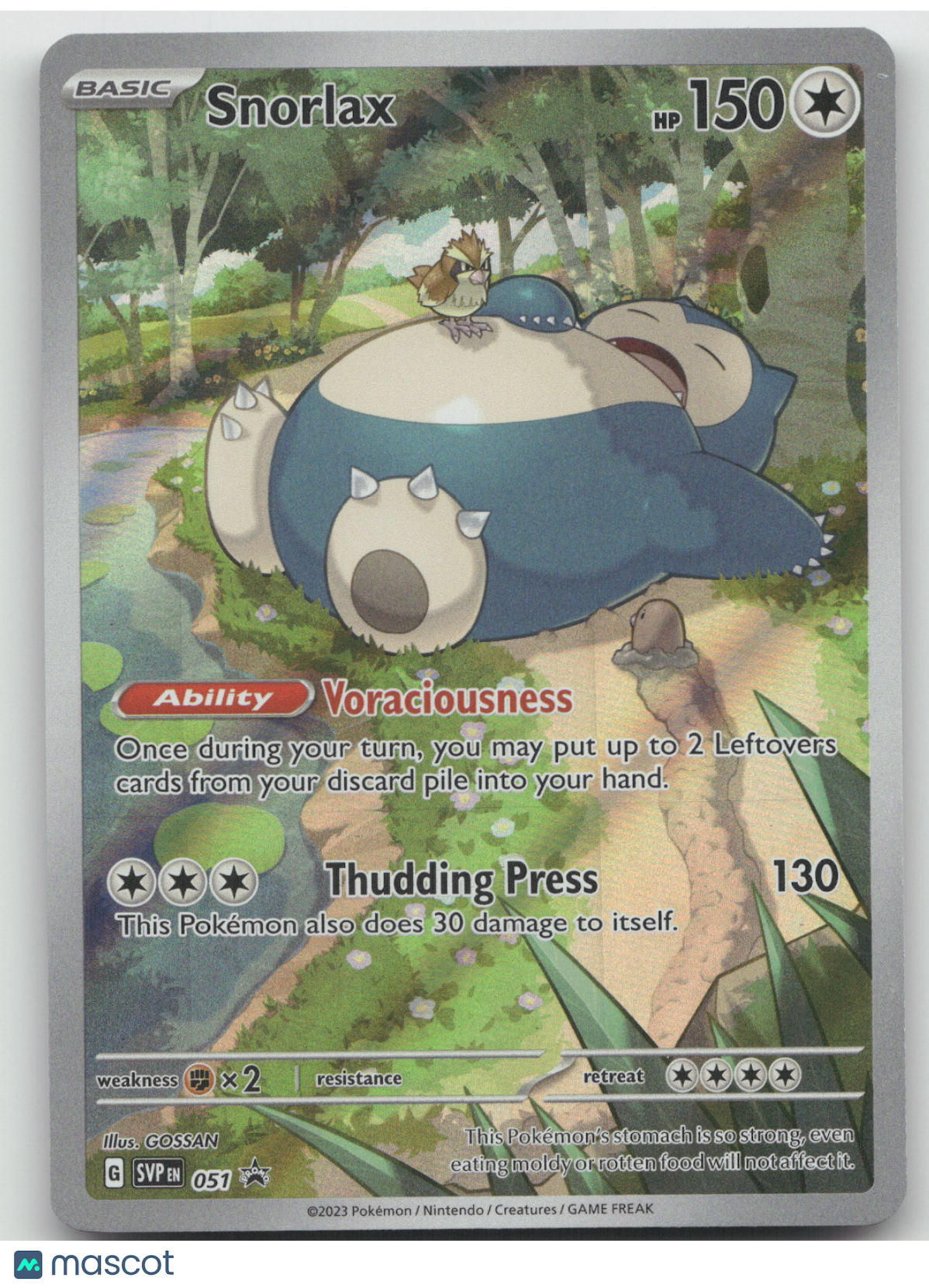 2023 Scarlet & Violet Snorlax Black Star Promo #051