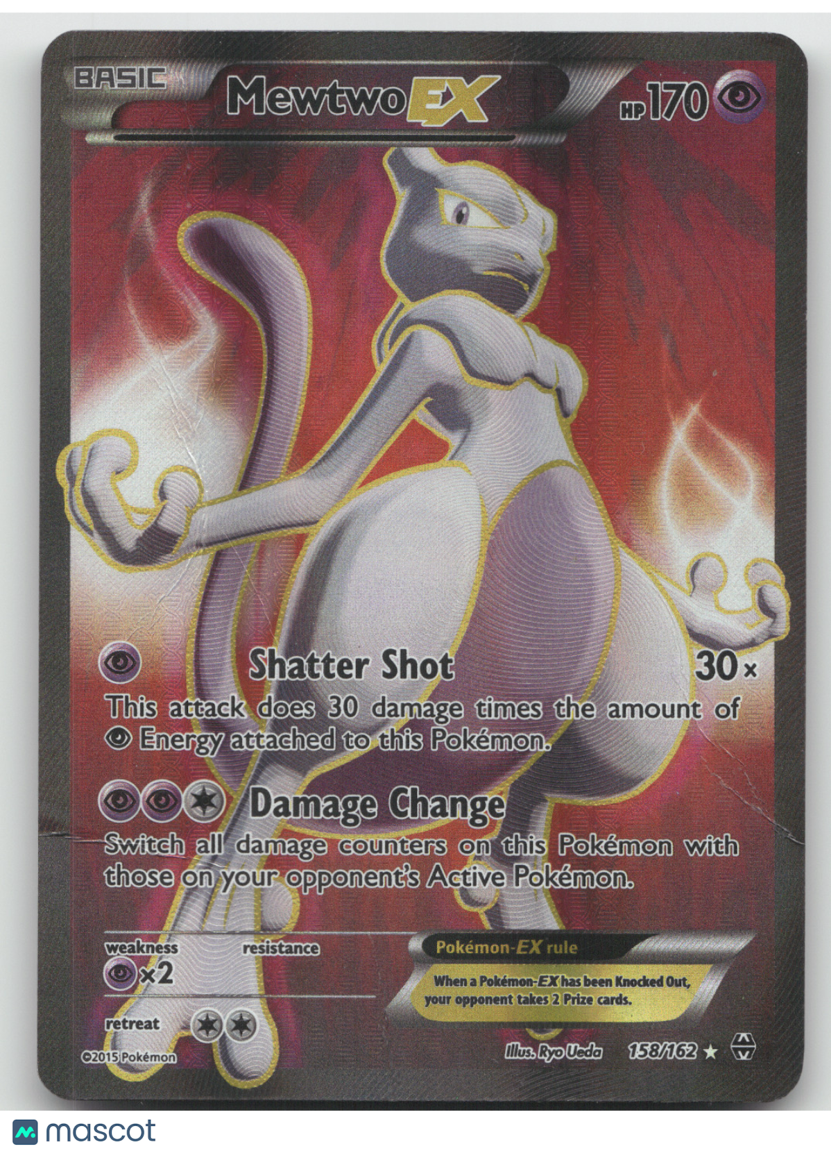 2015 BREAKthrough Mewtwo EX Holo Rare #158/162