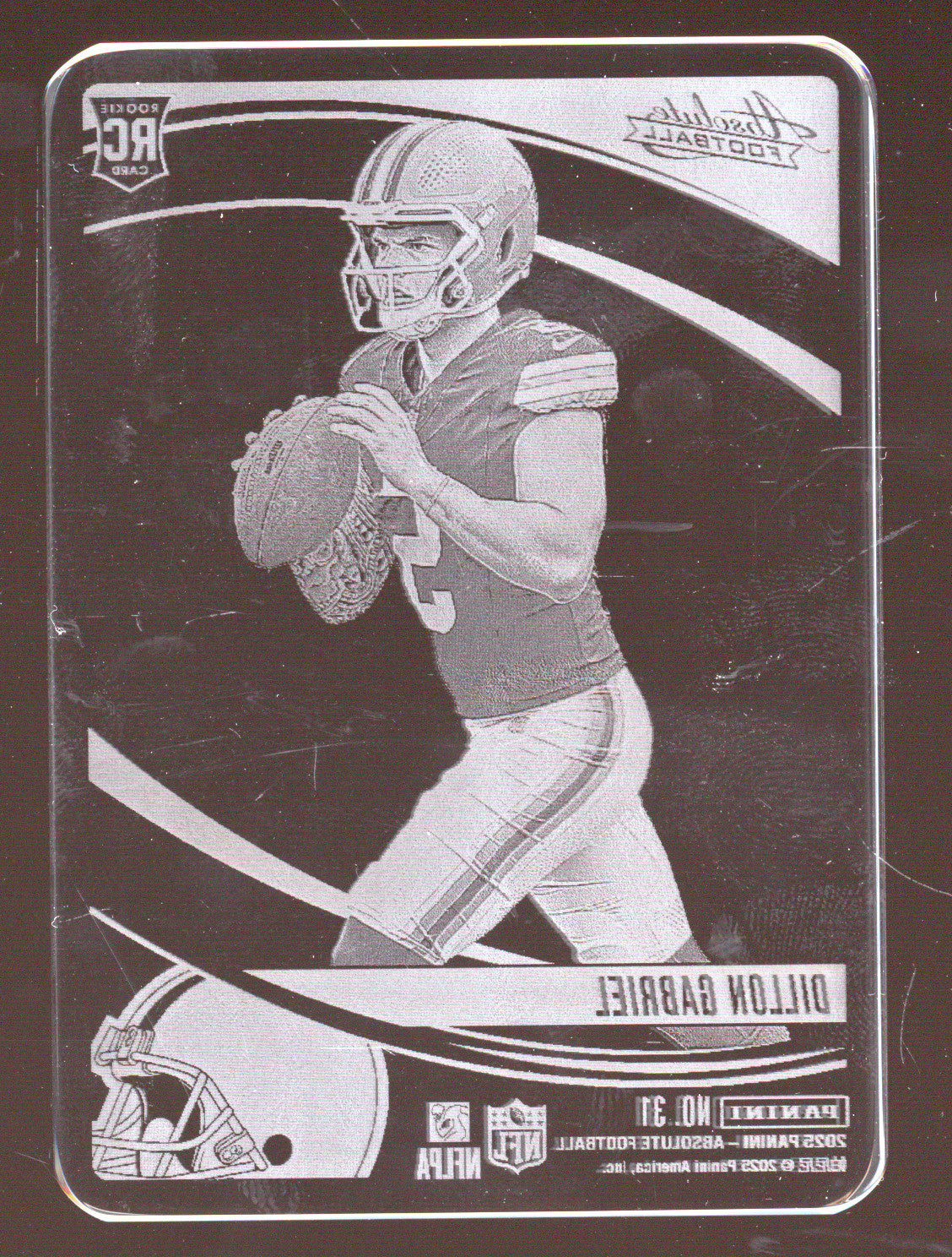 2025 Panini Absolute Glass Dillon Gabriel #31 RC