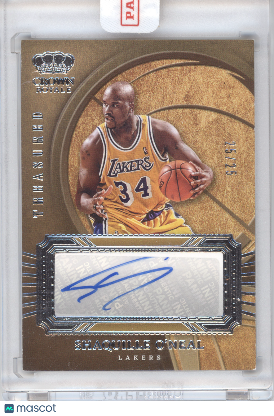 2023 Panini Crown Royale Treasured Autographs Shaquille O'Neal #TA-SHQ 25/25