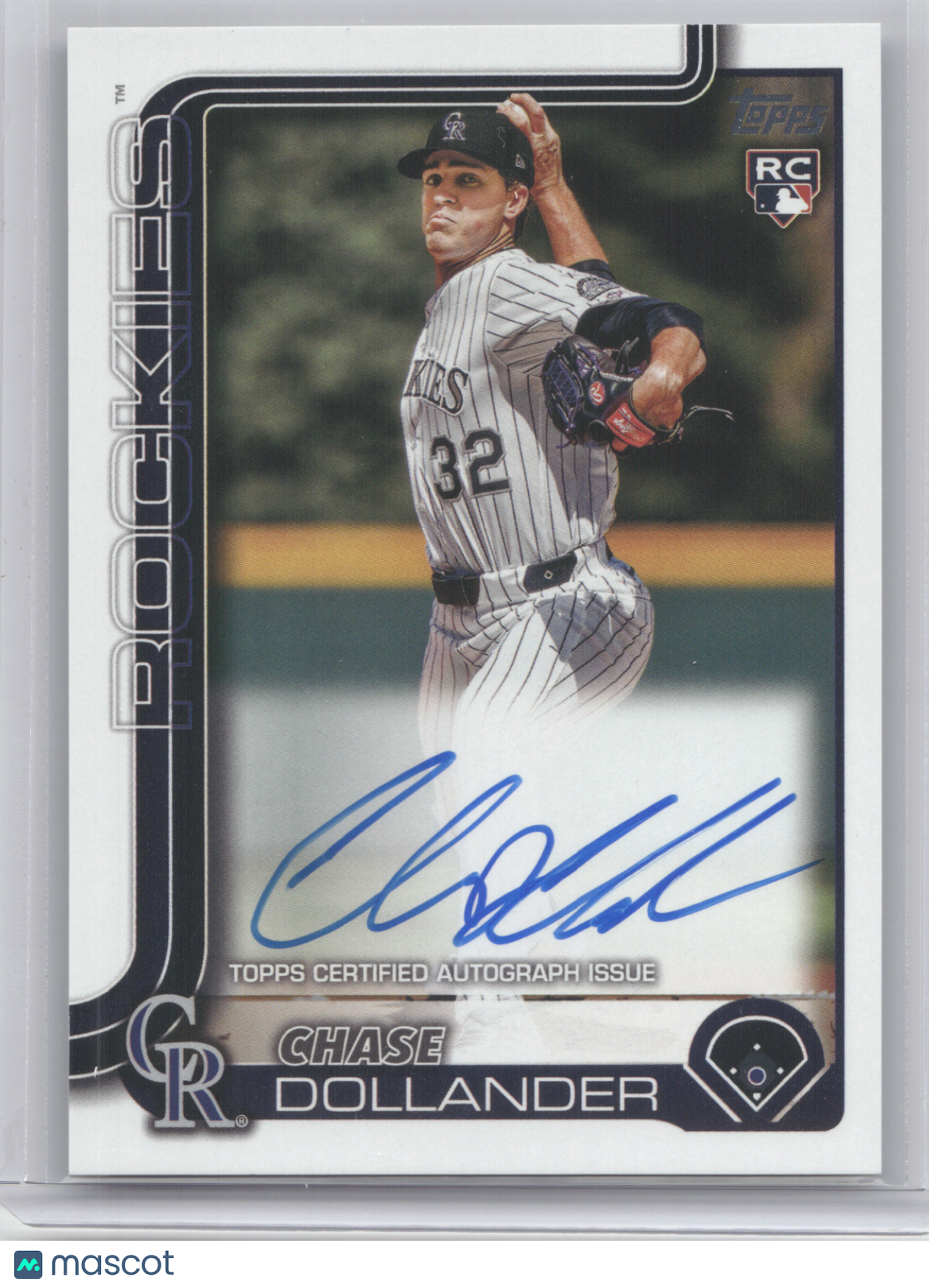 2025 Topps Update Series Rookie Autograph Chase Dollander #US151 RC