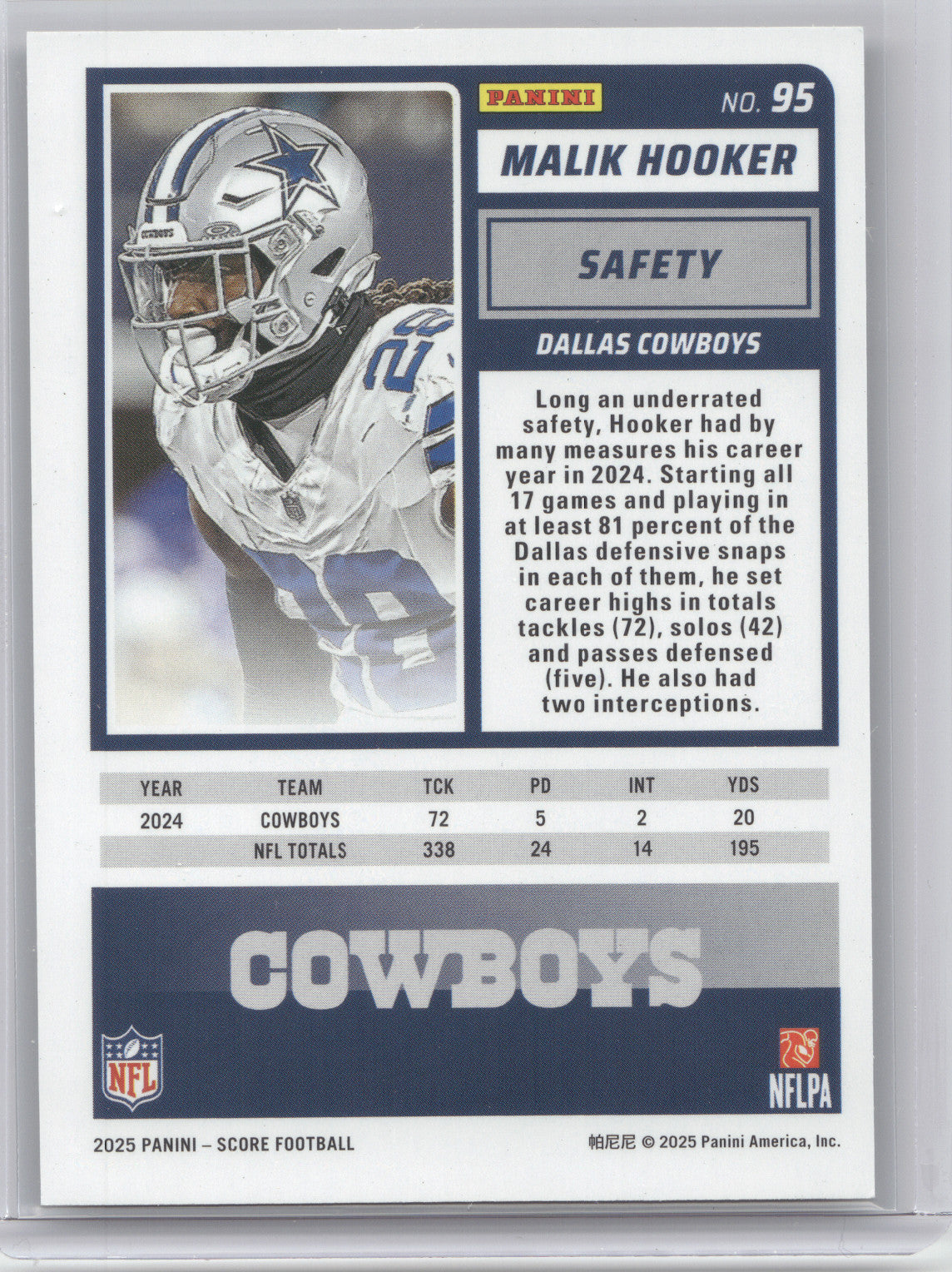 2025 Panini Score-a-Treat Malik Hooker #95 Webs 10/31