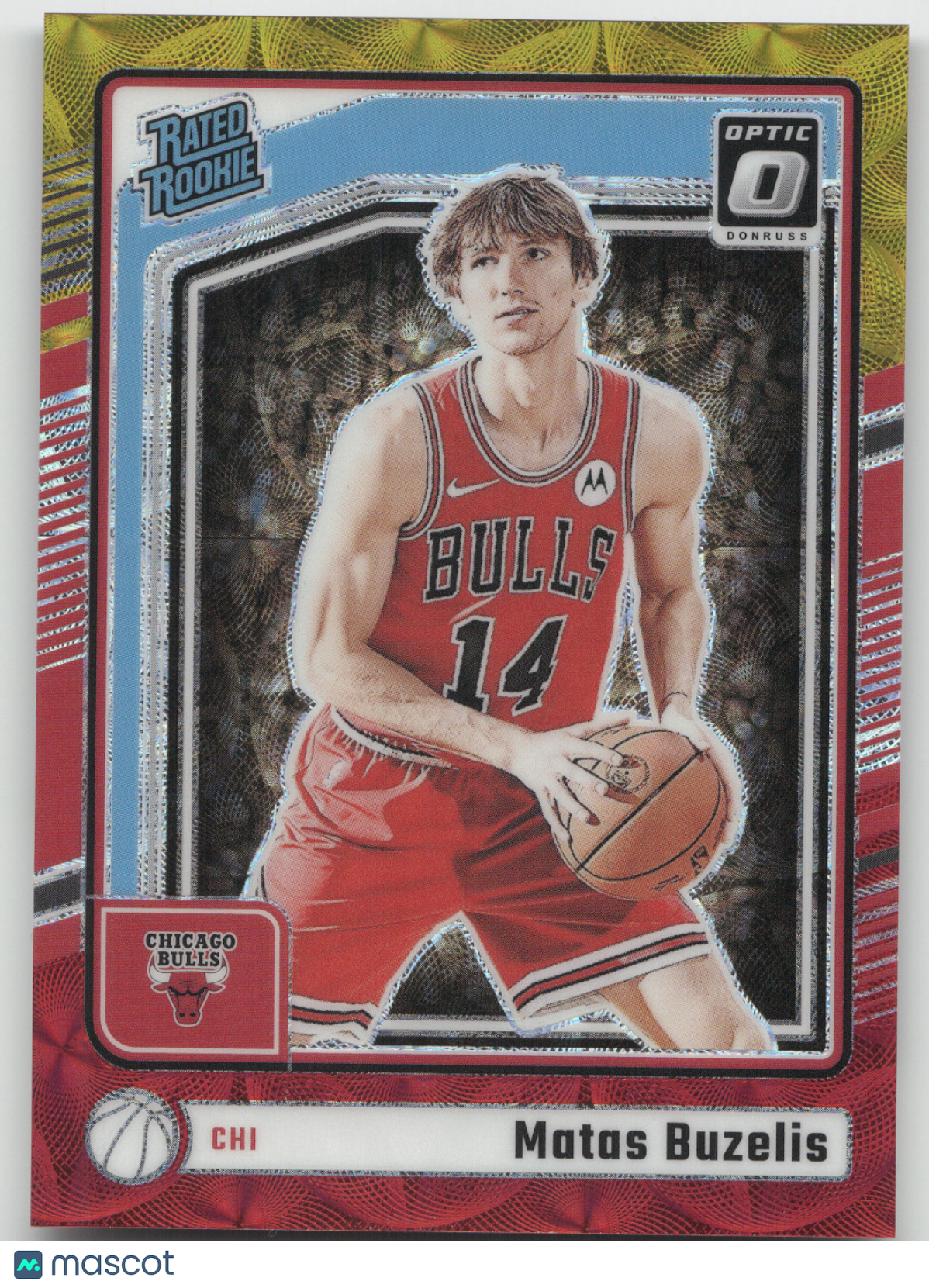 2024 Donruss Optic Matas Buzelis #271 Red Gold International 36/99